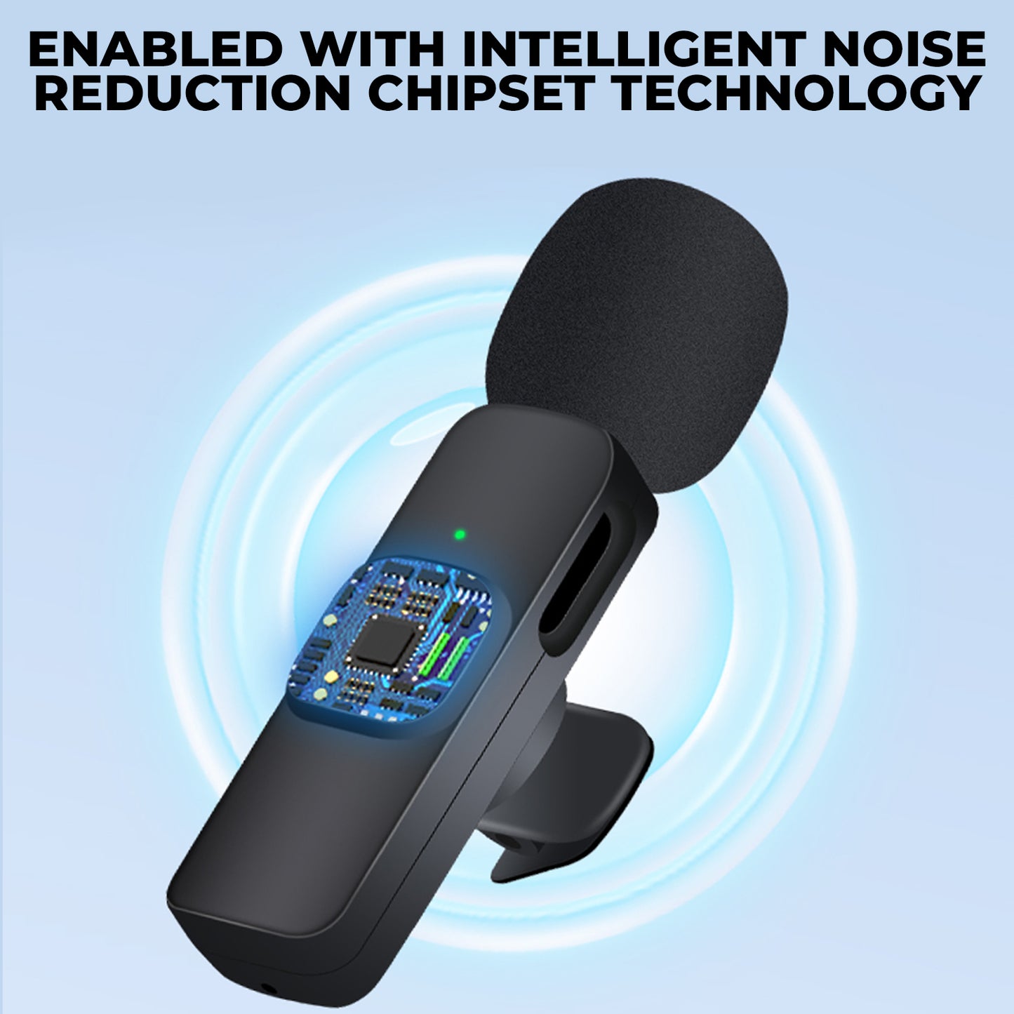 WRADER K8 wireless lavalier microphone for iphone & android