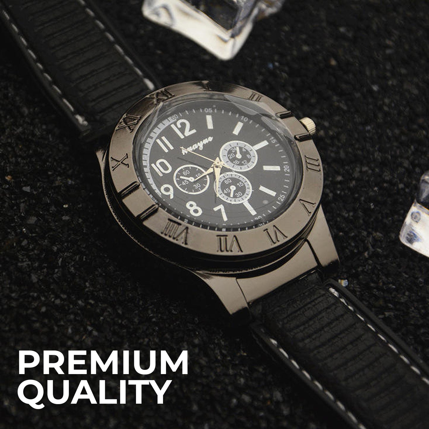 WRADER Cigarette Lighter Watch with USB Charging