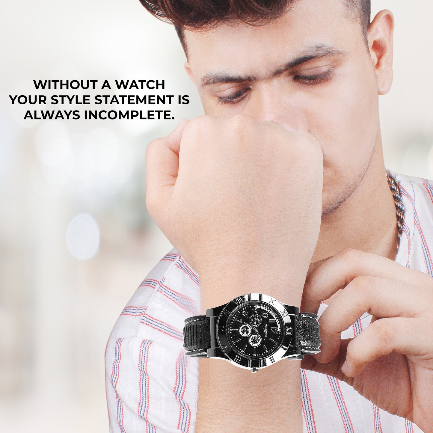 WRADER Cigarette Lighter Watch with USB Charging