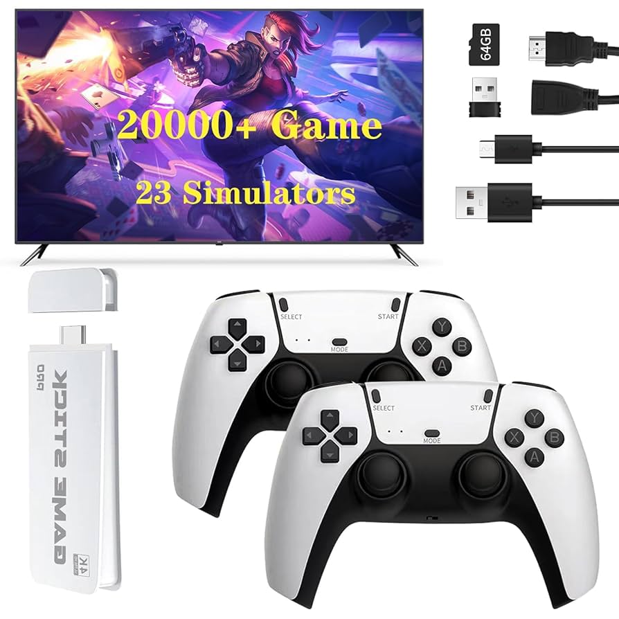 M15 Wireless Game Console – Plug & Play HDMI Retro Gaming Stick with Built-in Classic Games