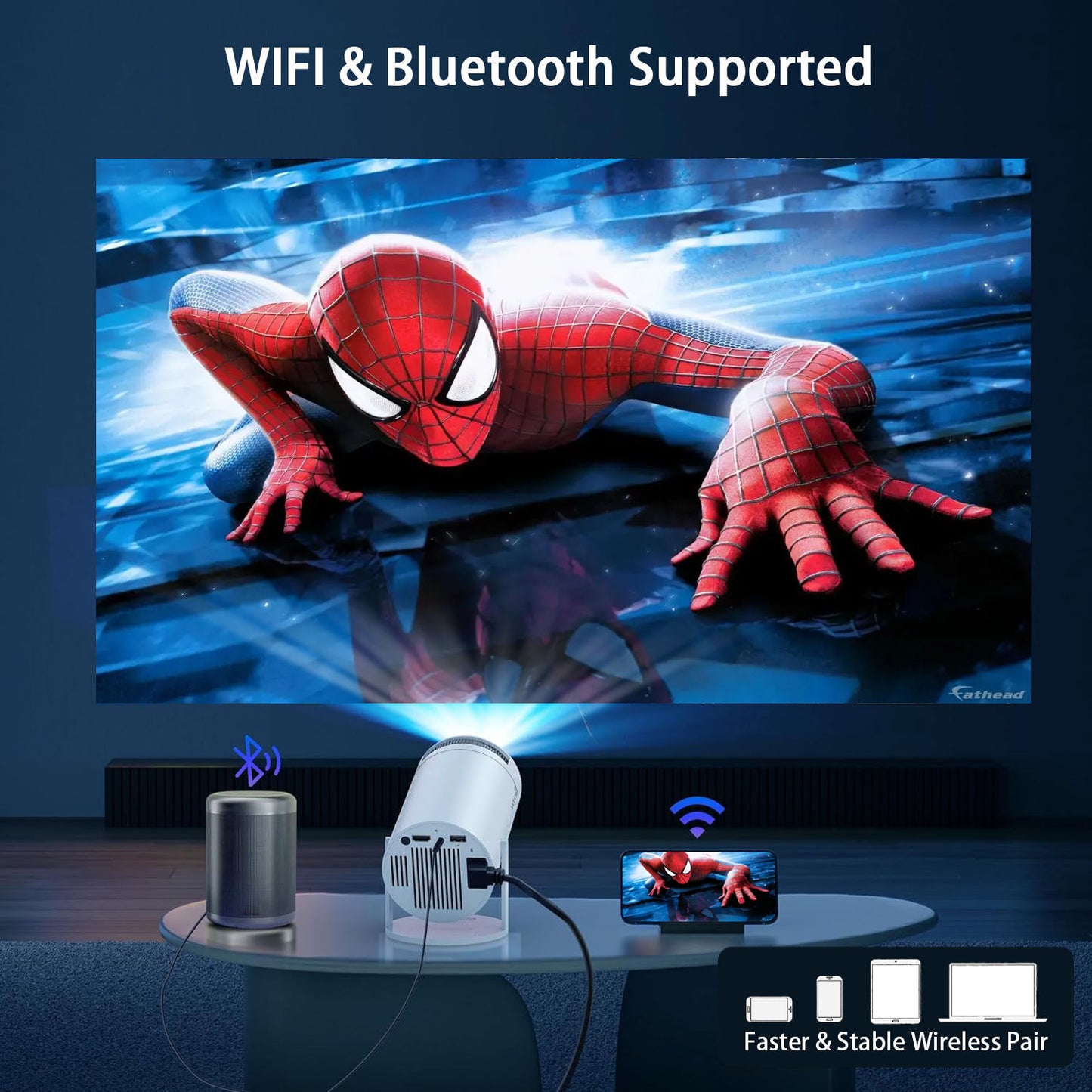 Mini LED Projector | High-Resolution Display | LED Light Source | Compact & Budget-Friendly