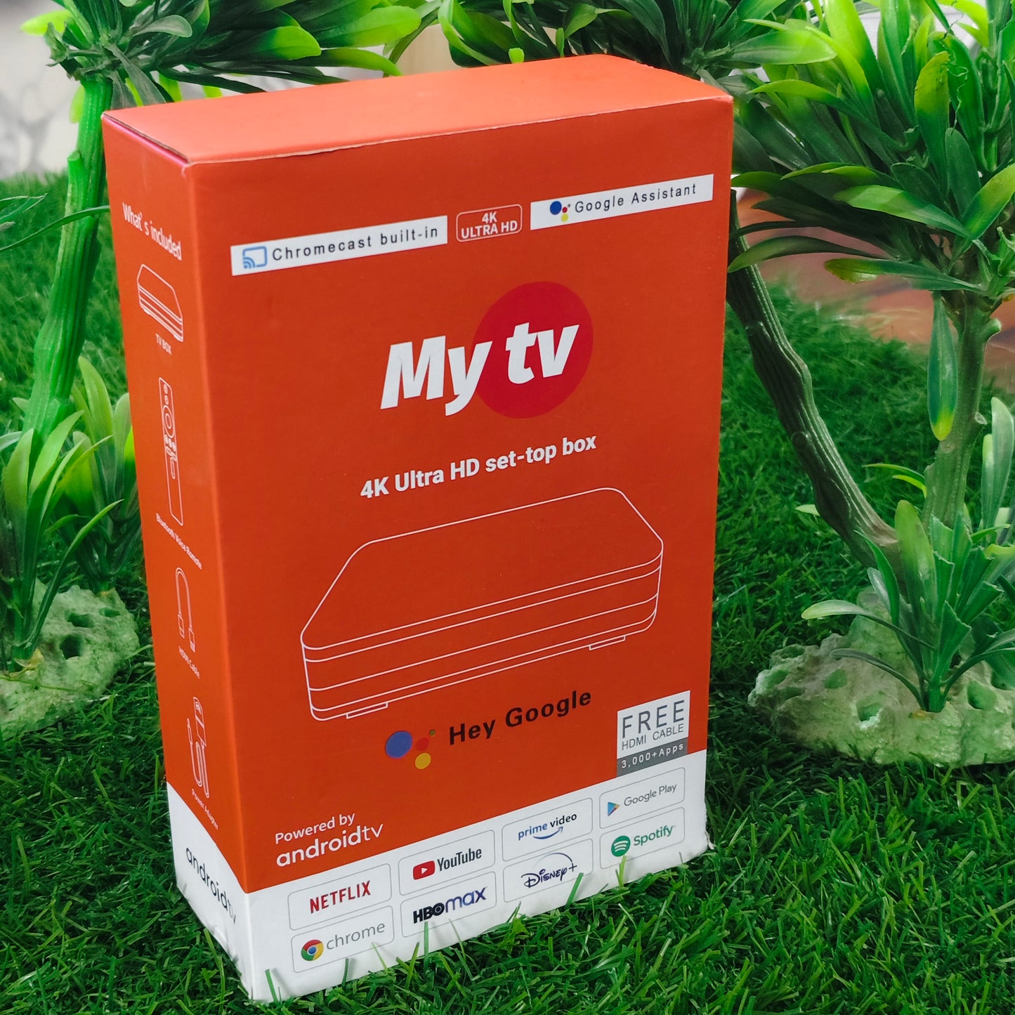 My tv Full HD 1080p Smart Android TV Set-Top Box with Built-in Chromecast & Google Assistant