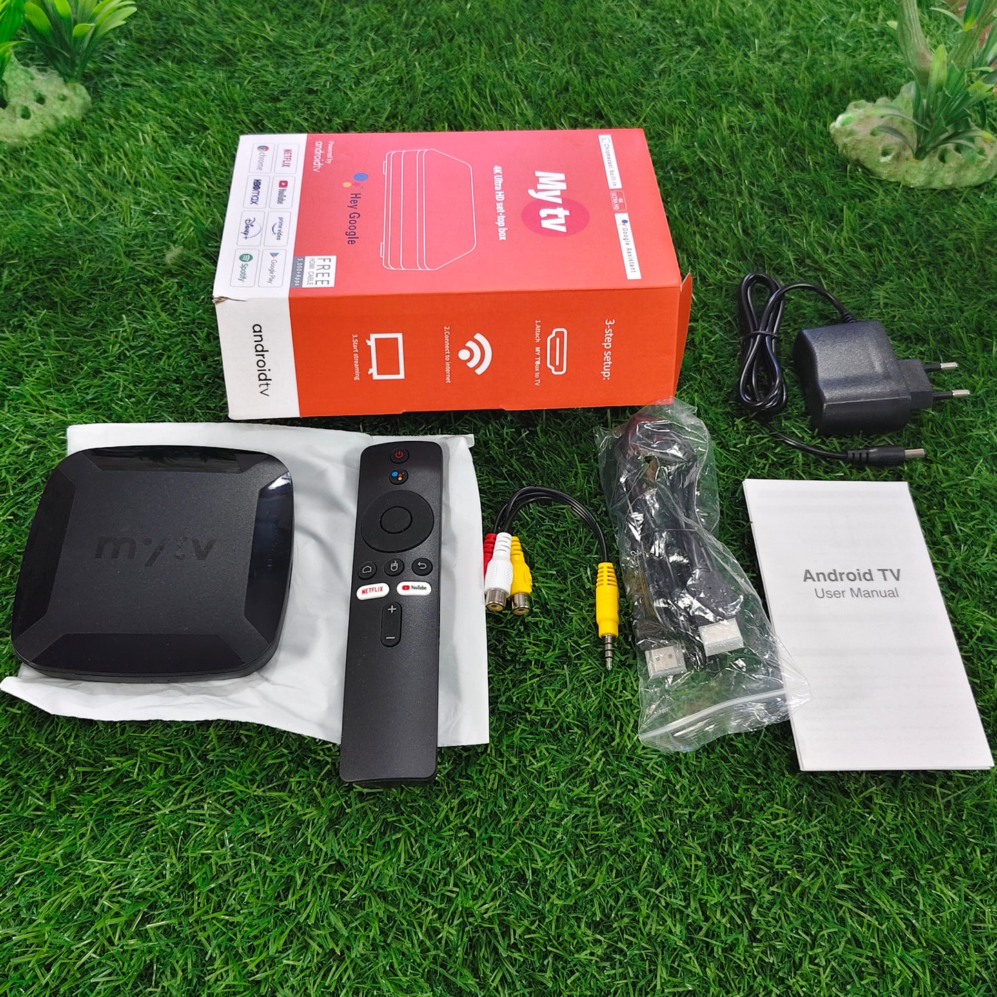 My tv Full HD 1080p Smart Android TV Set-Top Box with Built-in Chromecast & Google Assistant
