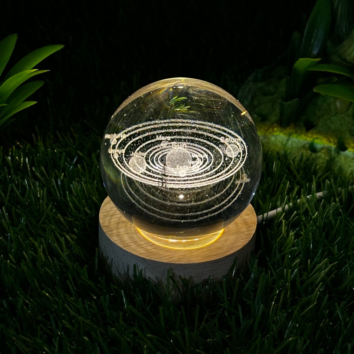 3D Galaxy Crystal Ball Lamp For Home / Office / Bedroom Decoration Night Lamp