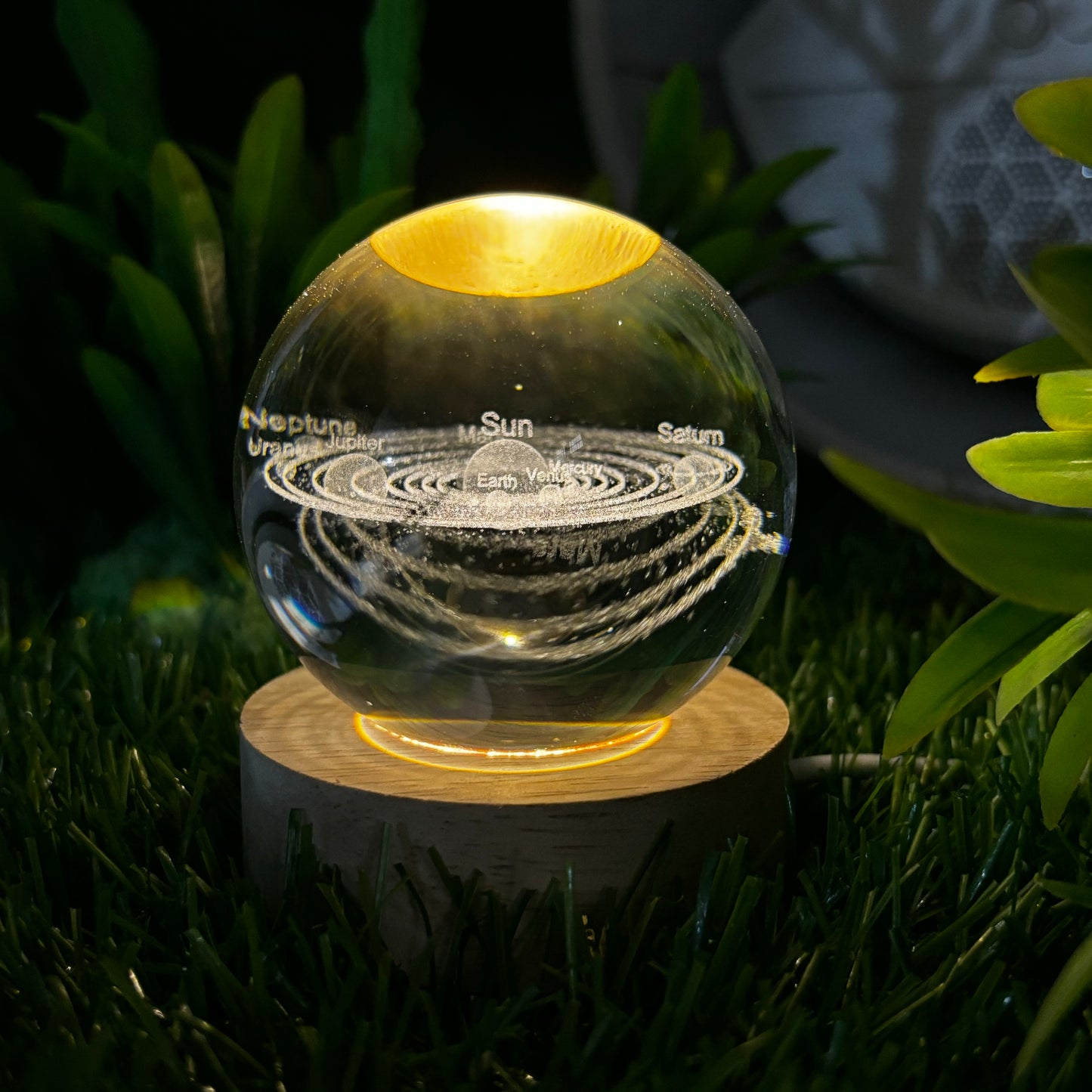 3D Galaxy Crystal Ball Lamp For Home / Office / Bedroom Decoration Night Lamp