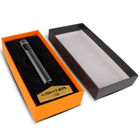 WRADER Round USB Cigarette Lighter for Men & Women(black)