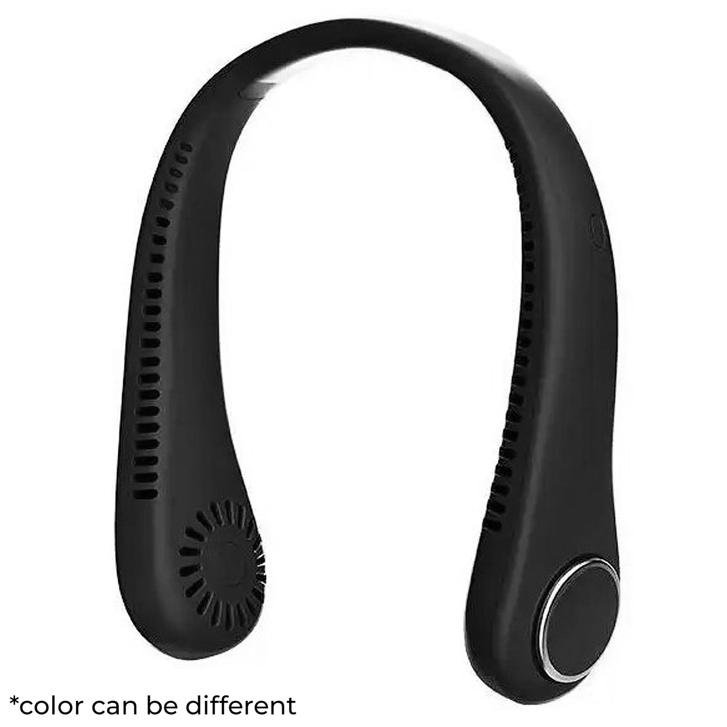 WRADER Portable USB Rechargeable Neckfan Personal Air Cooling Fan Neckband Neckfan 3 Air Speed Modes Hanging Neckband Fan