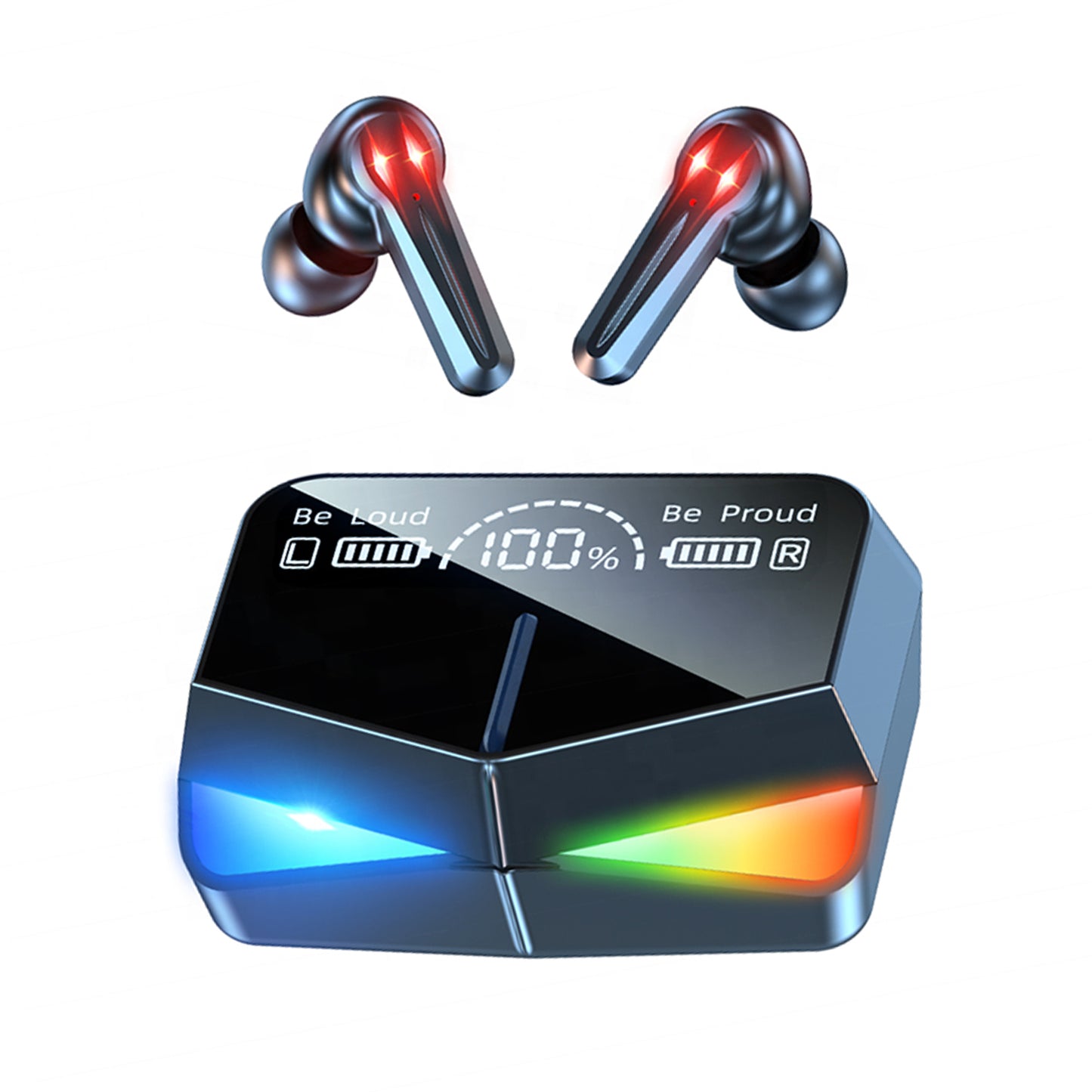 WRADER TWS Gaming Earbuds with Low Latency and Noise Cancellation Wireless Headphones Bluetooth Headset