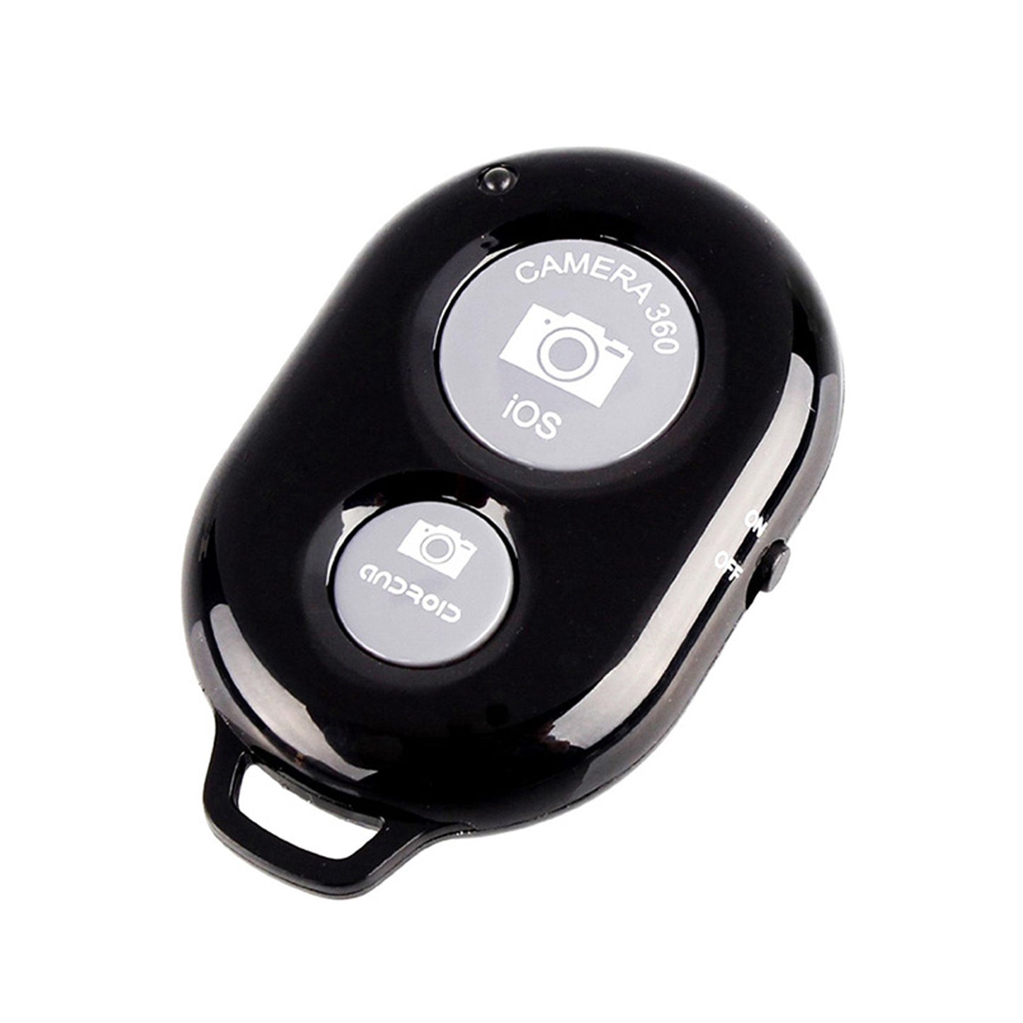 WRADER Wireless Bluetooth Remote Shutter Button for Photos and Selfie for Android & iOS Phone Camera Remote Control (Black)