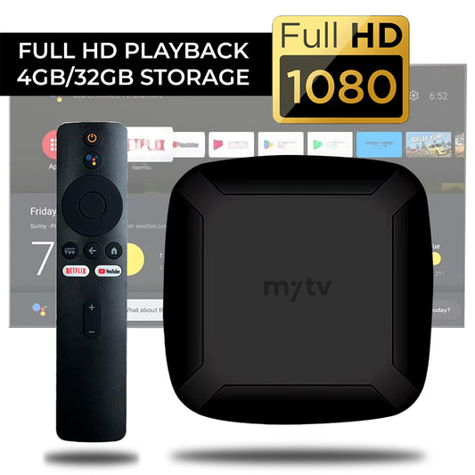 My tv Full HD 1080p Smart Android TV Set-Top Box with Built-in Chromecast & Google Assistant