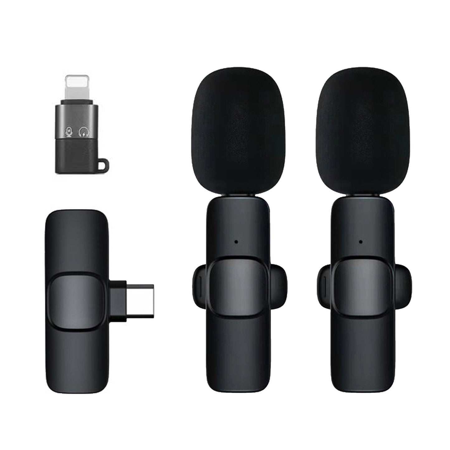 WRADER Dual User K9 Youtube Wireless Microphone for Video Recording Podcast ASMR Vlog Microphone