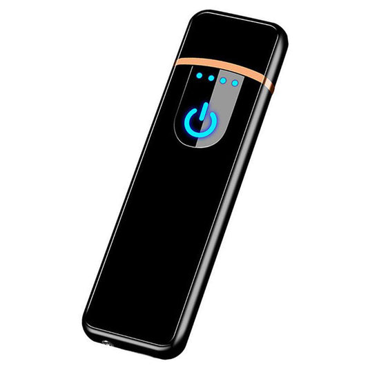 WRADER UPGRADED Version Ultra Thin Flameless Electronic Lighter Rechargeable Lighter with Touch Sensor On/Off Button Lighter for Cigar and Cigarette