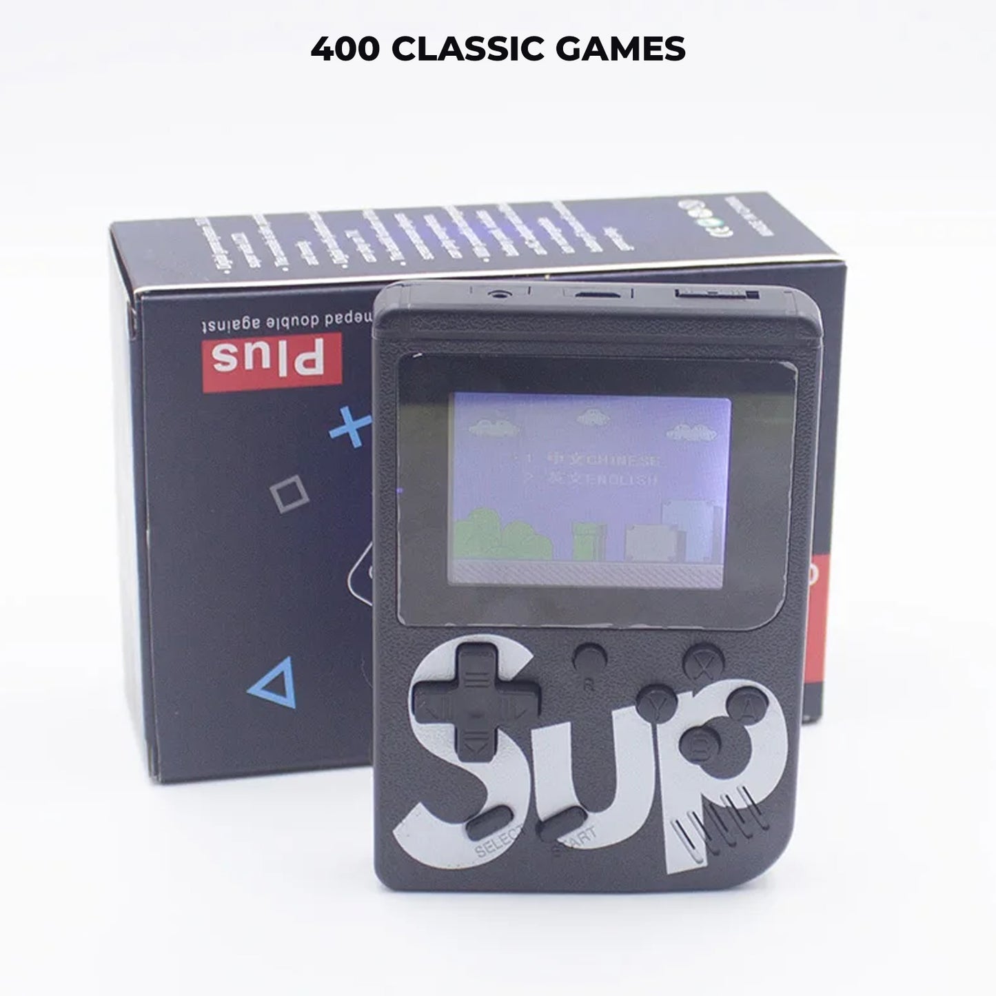 SUP Game Console Retro View Gaming, TV Support Handheld with 400 Classic Game like Contra Series, Super Mario Series etc