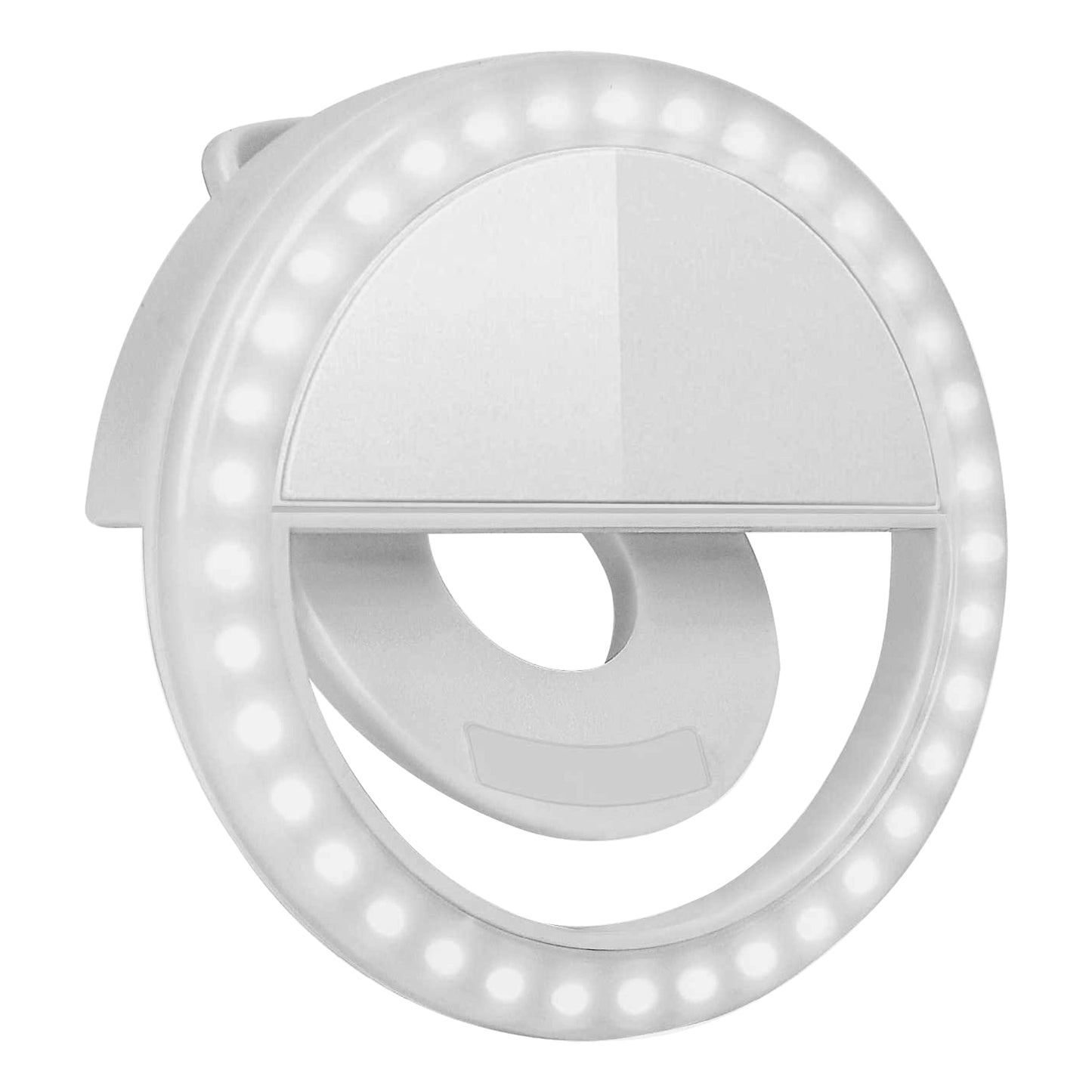 WRADER Rechargeable Selfie Enhancing Portable Ring Light with 3 Level Brightness Selfie Ring Light, Selfie Light for All Smartphones