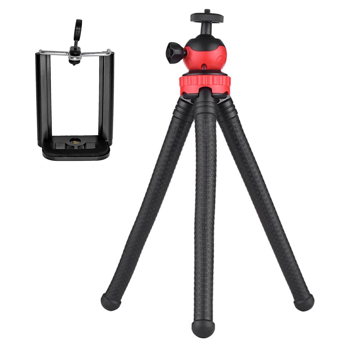 WRADER Super Flexible Tripod 360° Ball Shape Design 12 Inch Octopus Travel Tripod For SLR / DSLR / SMARTPHONES / ACTION CAMERA / ANDROID PHONES