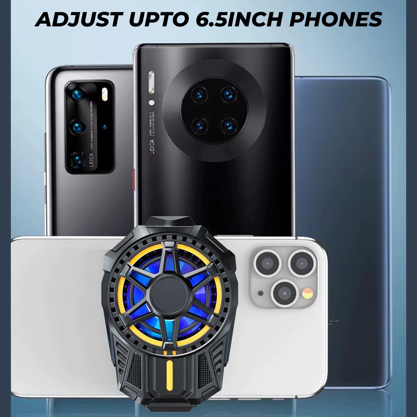 WRADER SL01 RGB Gaming Mobile Phone Cooler for iPhone & Android Mobiles Mobile AC Cooler