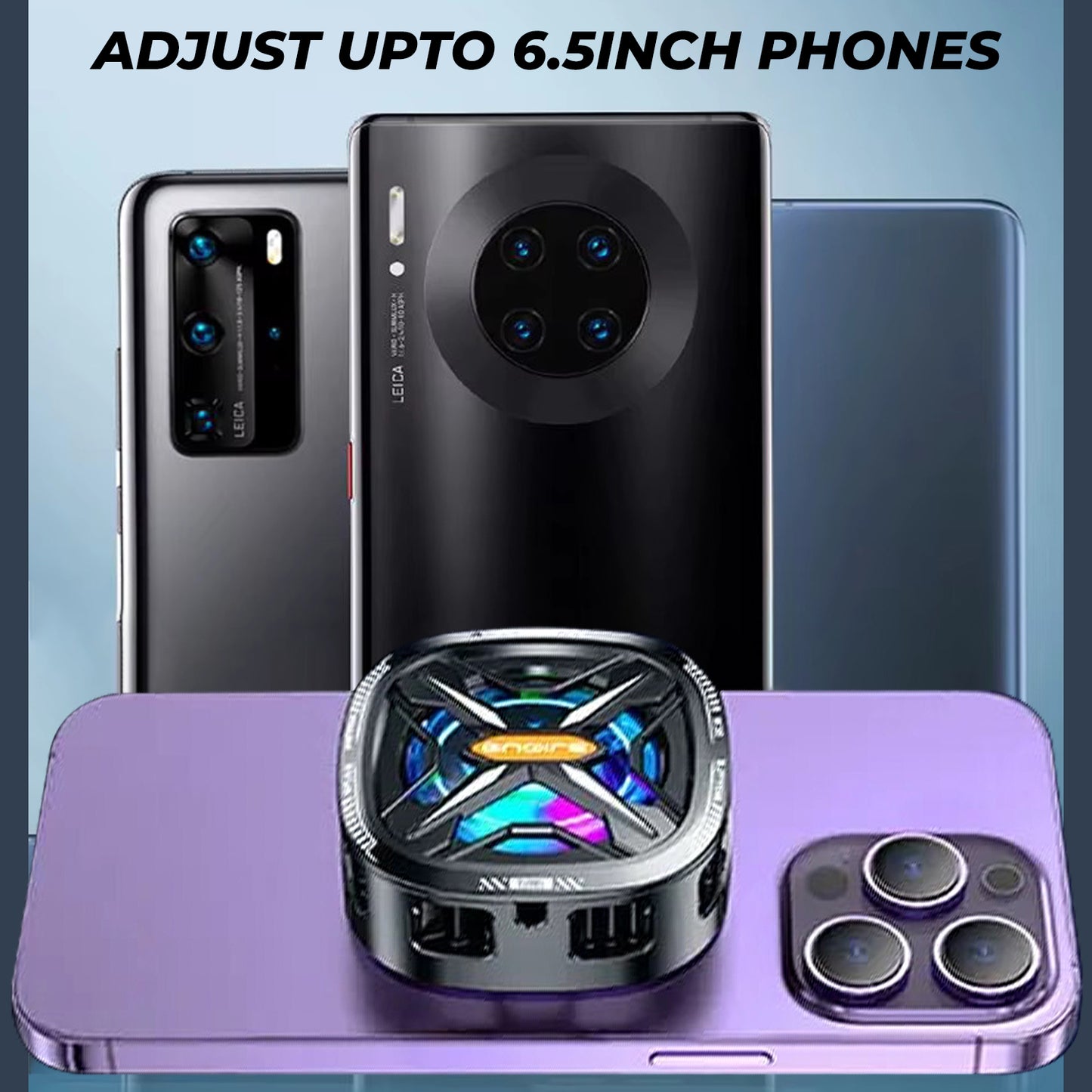 WRADER FS05 Portable Small Semiconductor Radiator Mobile Phone Heating Cooling Fan For Android & iPhone Mobiles
