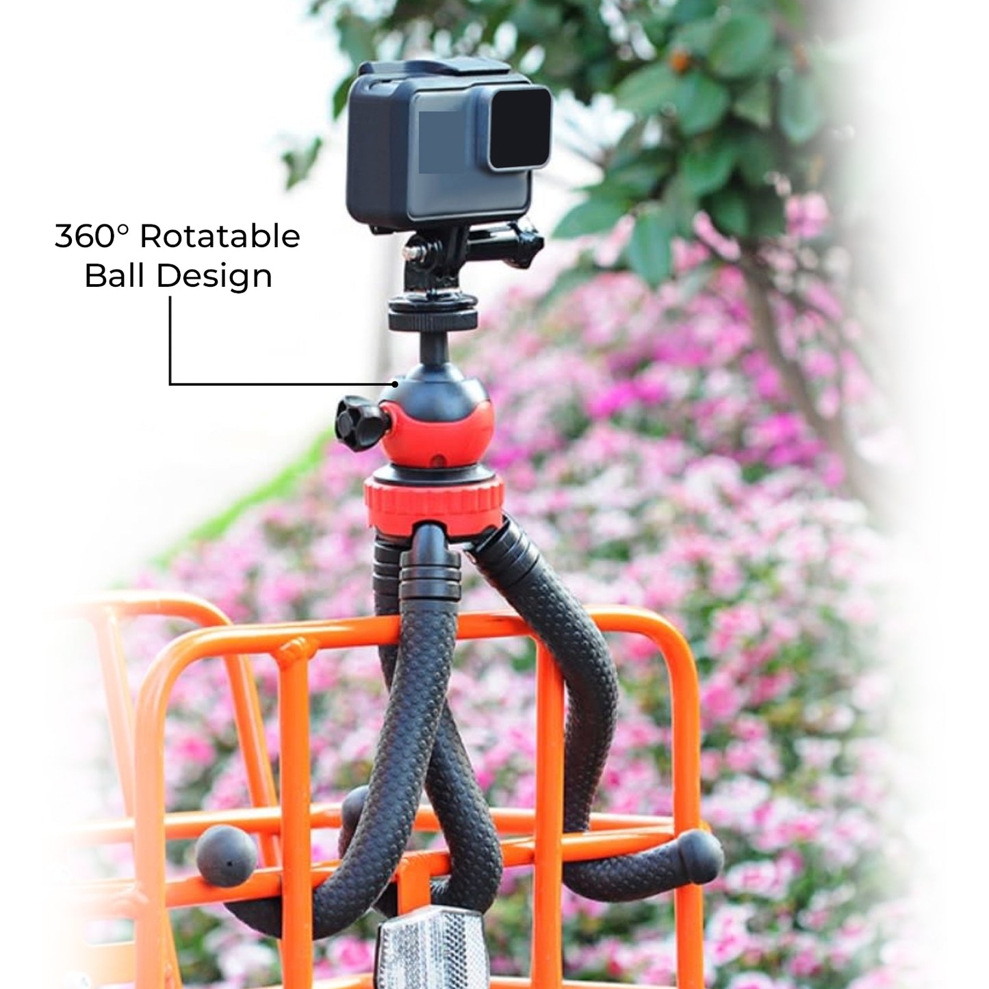 WRADER Super Flexible Tripod 360° Ball Shape Design 12 Inch Octopus Travel Tripod For SLR / DSLR / SMARTPHONES / ACTION CAMERA / ANDROID PHONES