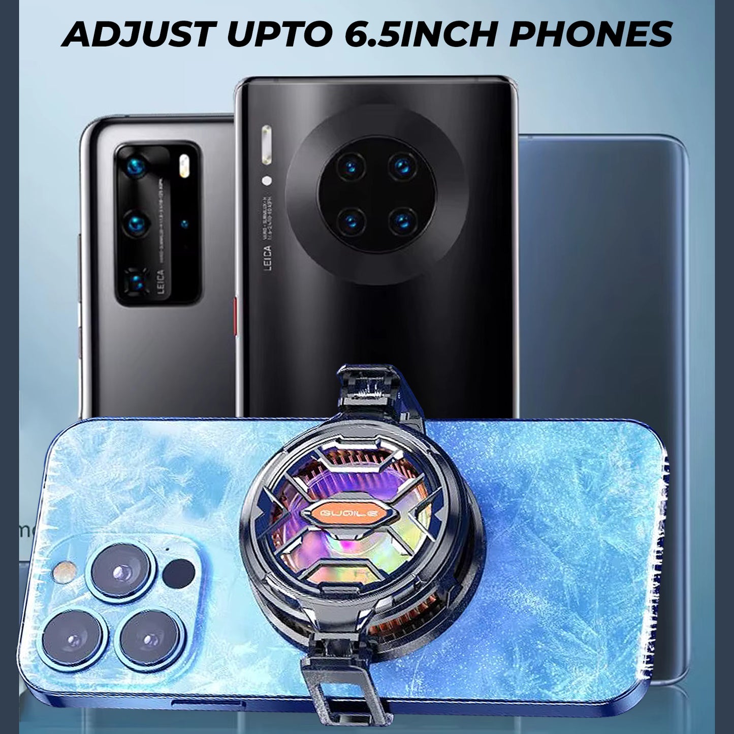WRADER FS03 Portable Small Semiconductor Radiator Mobile Phone Heating Cooling Fan For Android & iPhone Mobiles