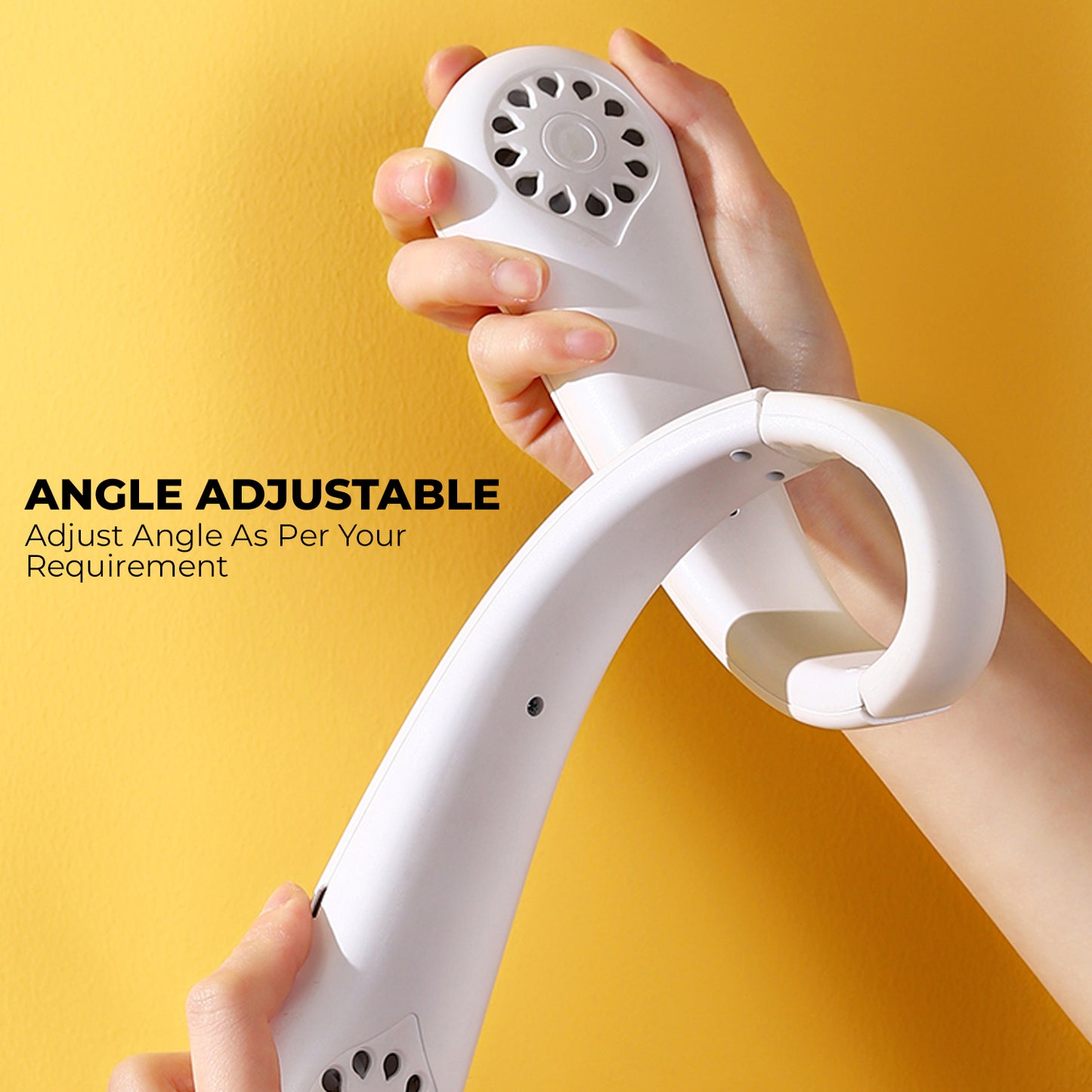WRADER Portable USB Rechargeable Neckfan Personal Air Cooling Fan Neckband Neckfan 3 Air Speed Modes Hanging Neckband Fan