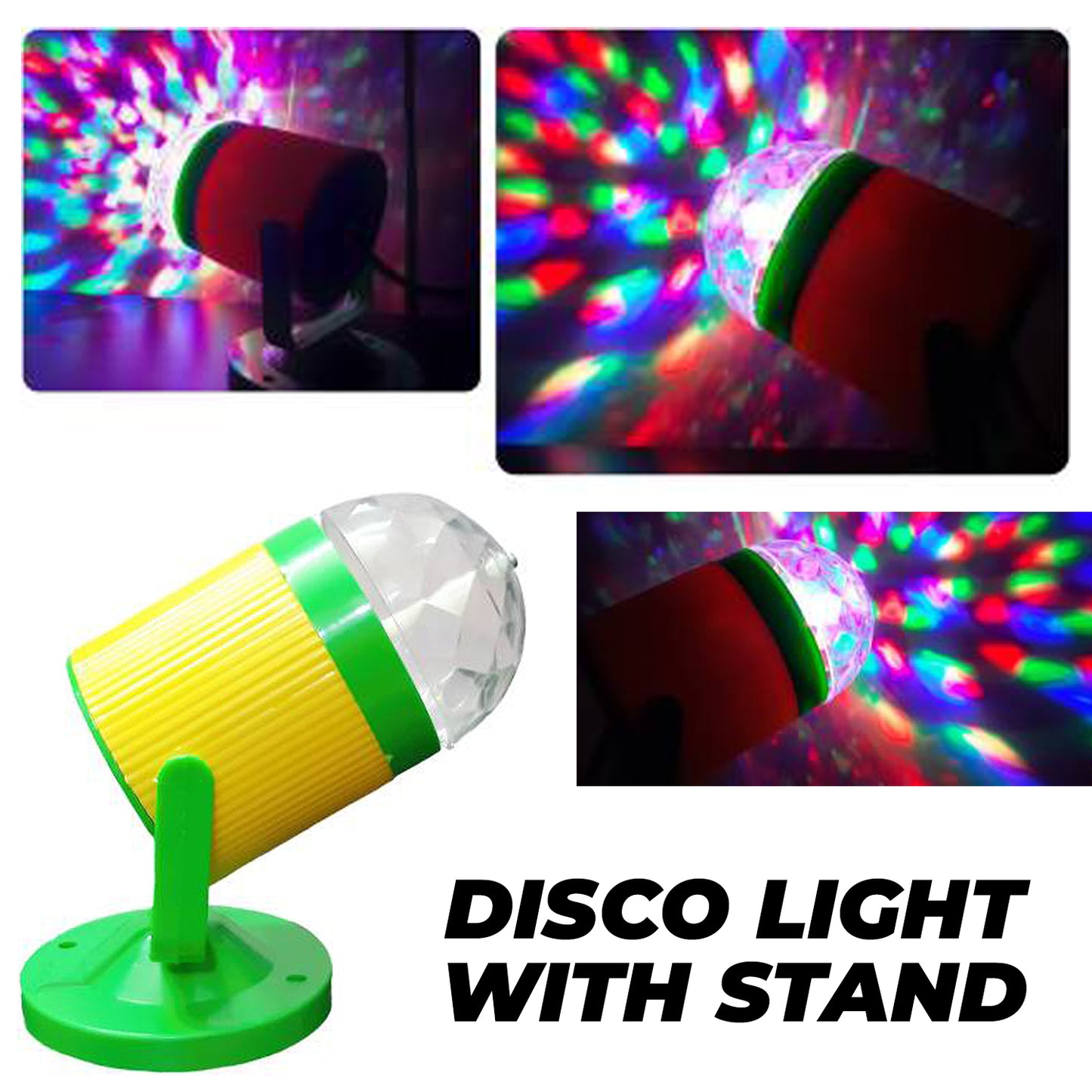 WRADER Disco Light Dj Light for Birthday Party Home Bedroom Hall and Diwali Single Disco Ball