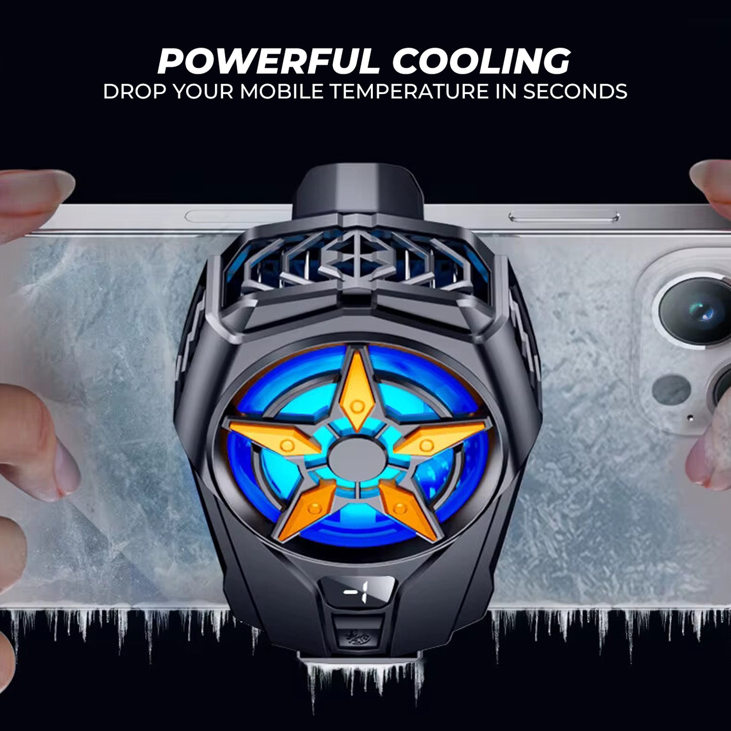 WRADER SL09 Portable Radiator Cooling Fan for Mobile Heating Gaming Cooling Fan For Android & iPhone