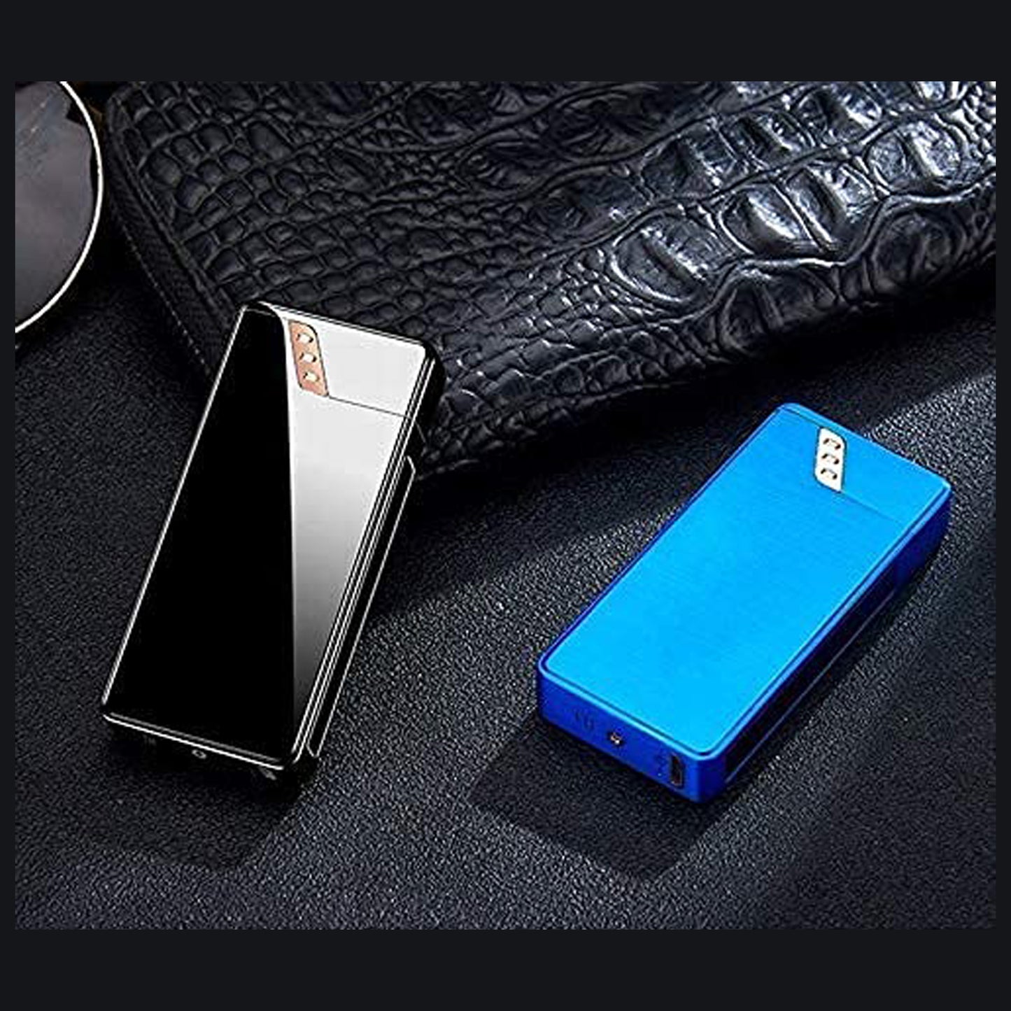 WRADER PREMIUM QUALITY Electronic Cigarette Lighter Double Arc Plasma Cigarette Lighter Flameless Windproof Portable Rechargeable USB Lighter