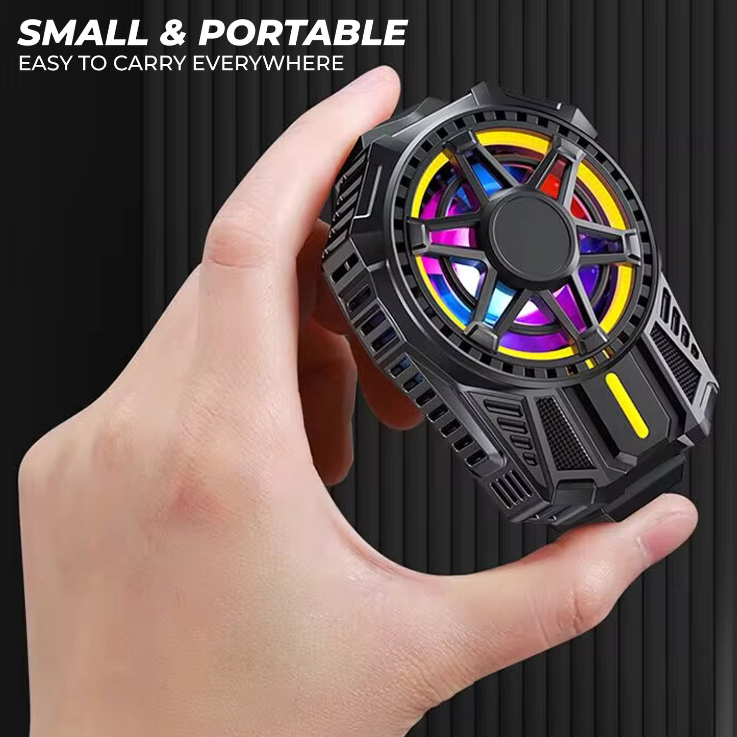 WRADER SL01 RGB Gaming Mobile Phone Cooler for iPhone & Android Mobiles Mobile AC Cooler