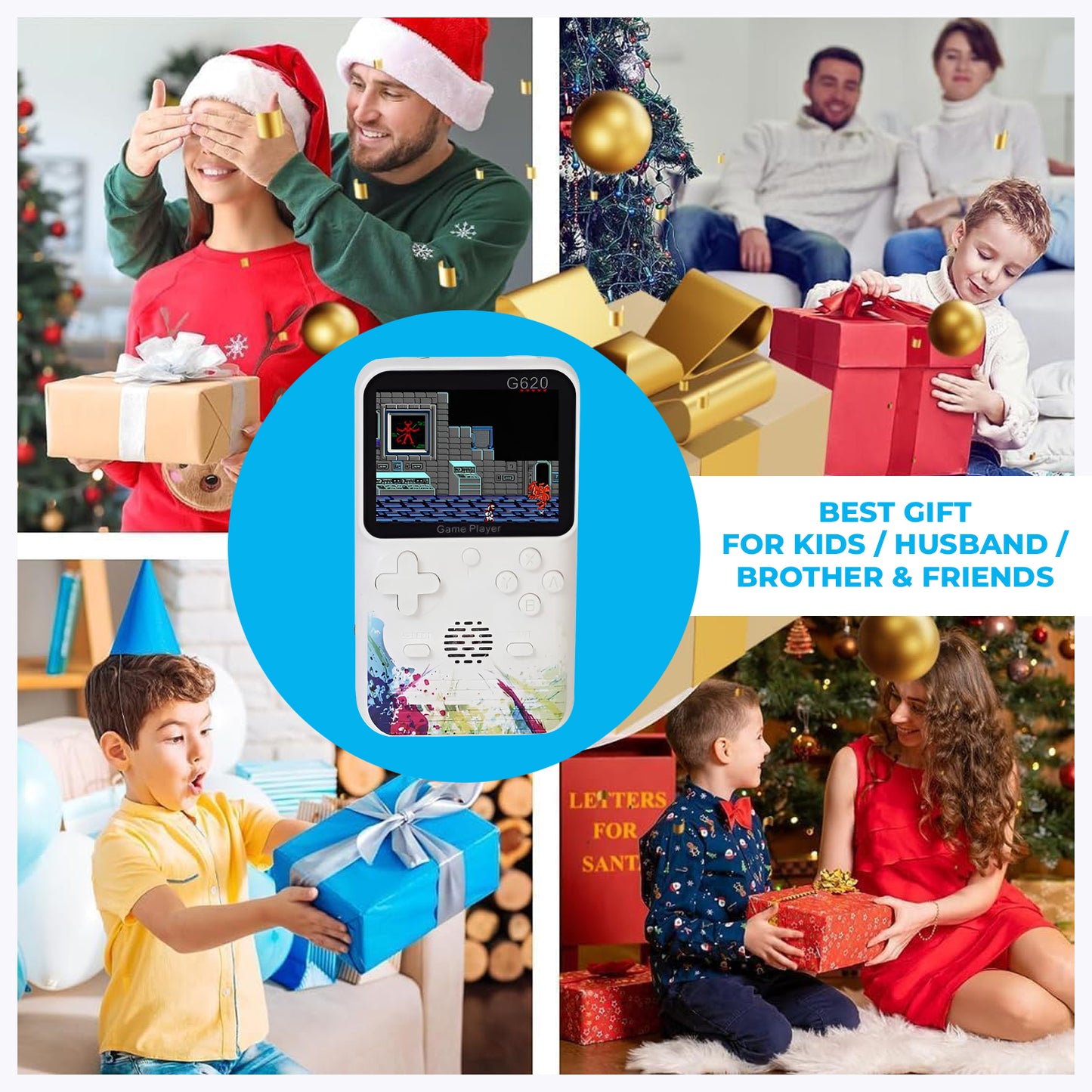 WRADER 500 IN 1 G620 Hand Classic Video Game with AV Cable for TV Support Handheld Gaming Console For Kids & Adults