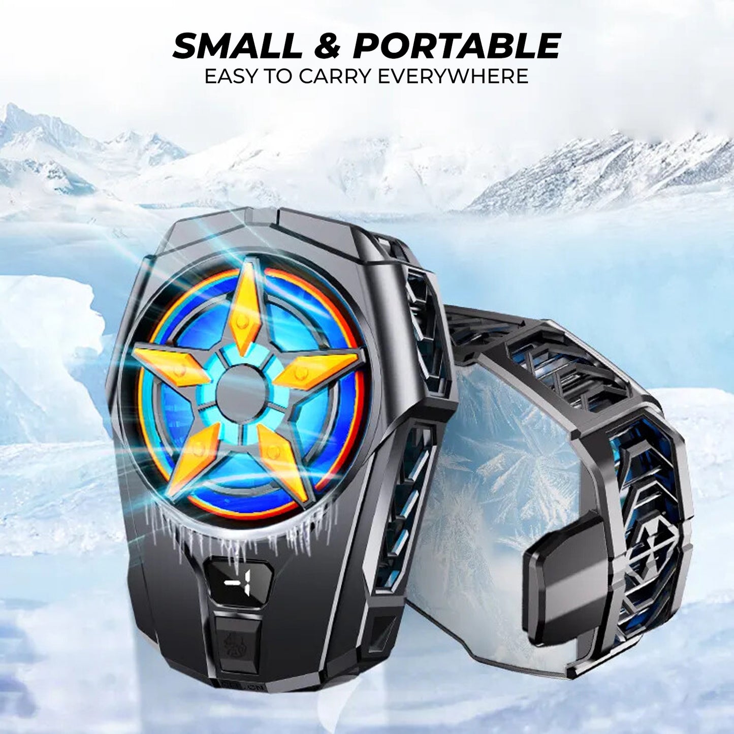 WRADER SL09 Portable Radiator Cooling Fan for Mobile Heating Gaming Cooling Fan For Android & iPhone
