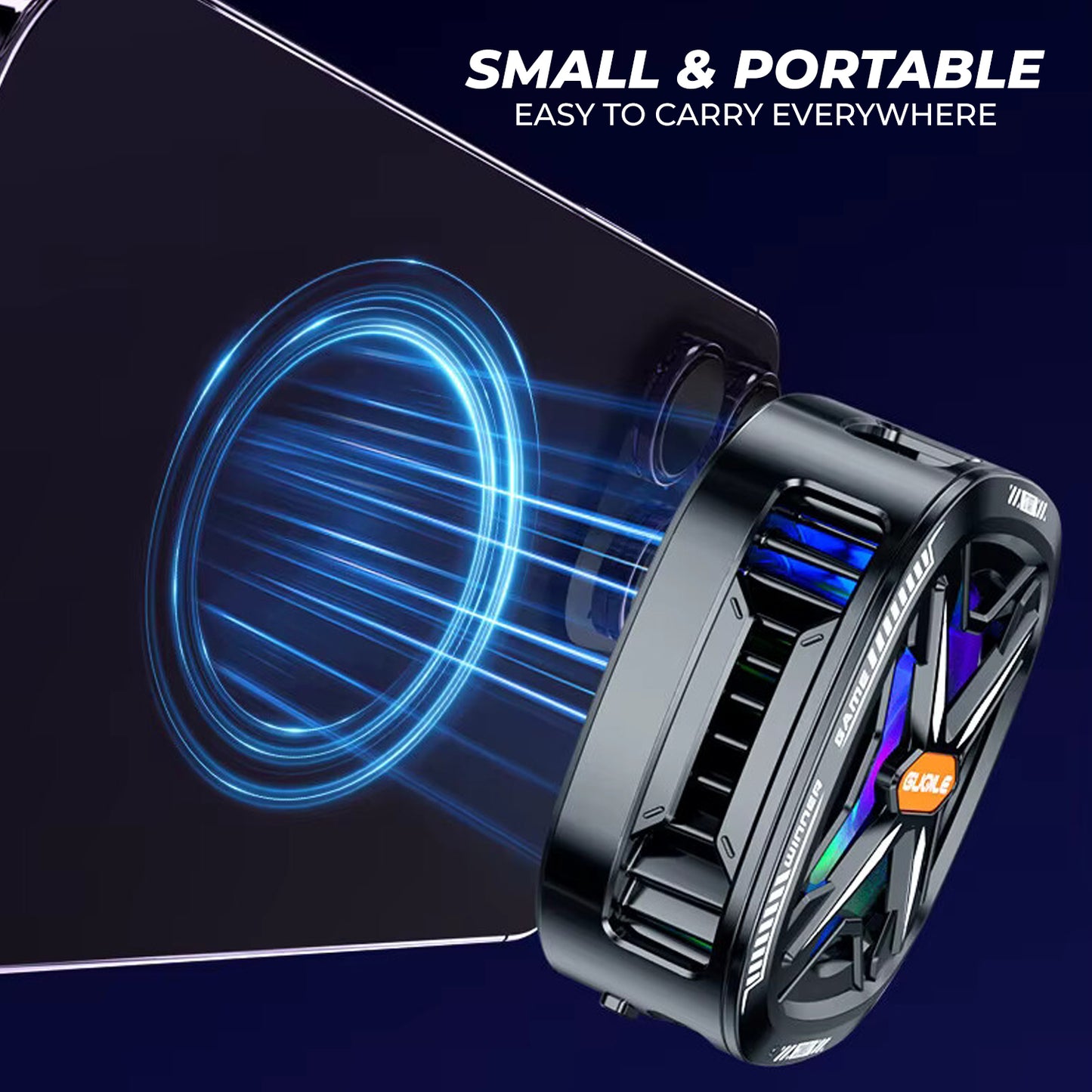 WRADER FS05 Portable Small Semiconductor Radiator Mobile Phone Heating Cooling Fan For Android & iPhone Mobiles