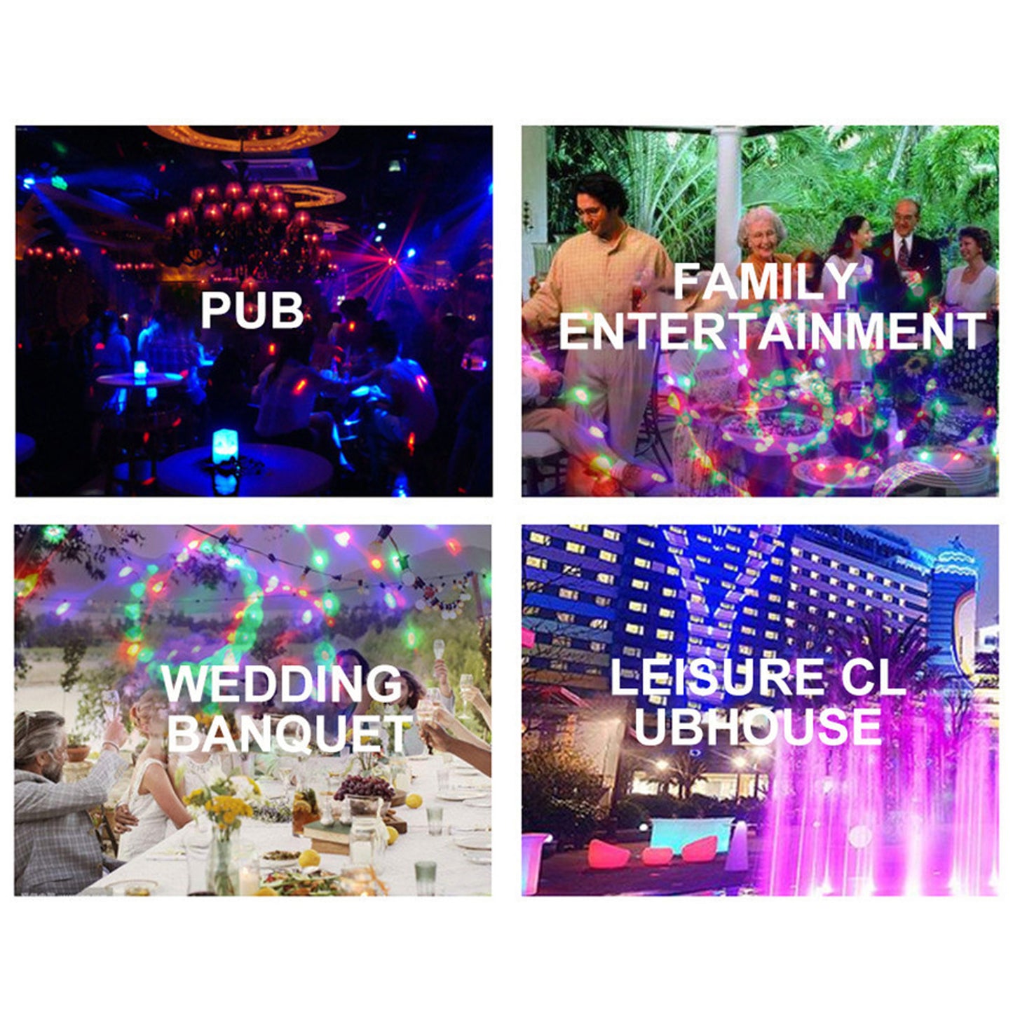 WRADER Disco Light Dj Light for Birthday Party Home Bedroom Hall and Diwali Single Disco Ball