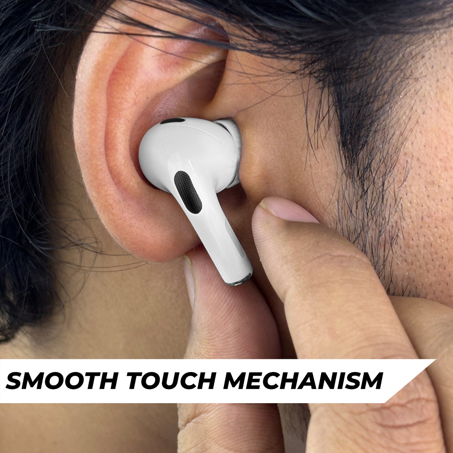 ANC / ENC Air Pods Pro TWS Headset with Touch Display Airpods Pro TWS ANC Working / Wallpaper Change / Time Display / Charging Display