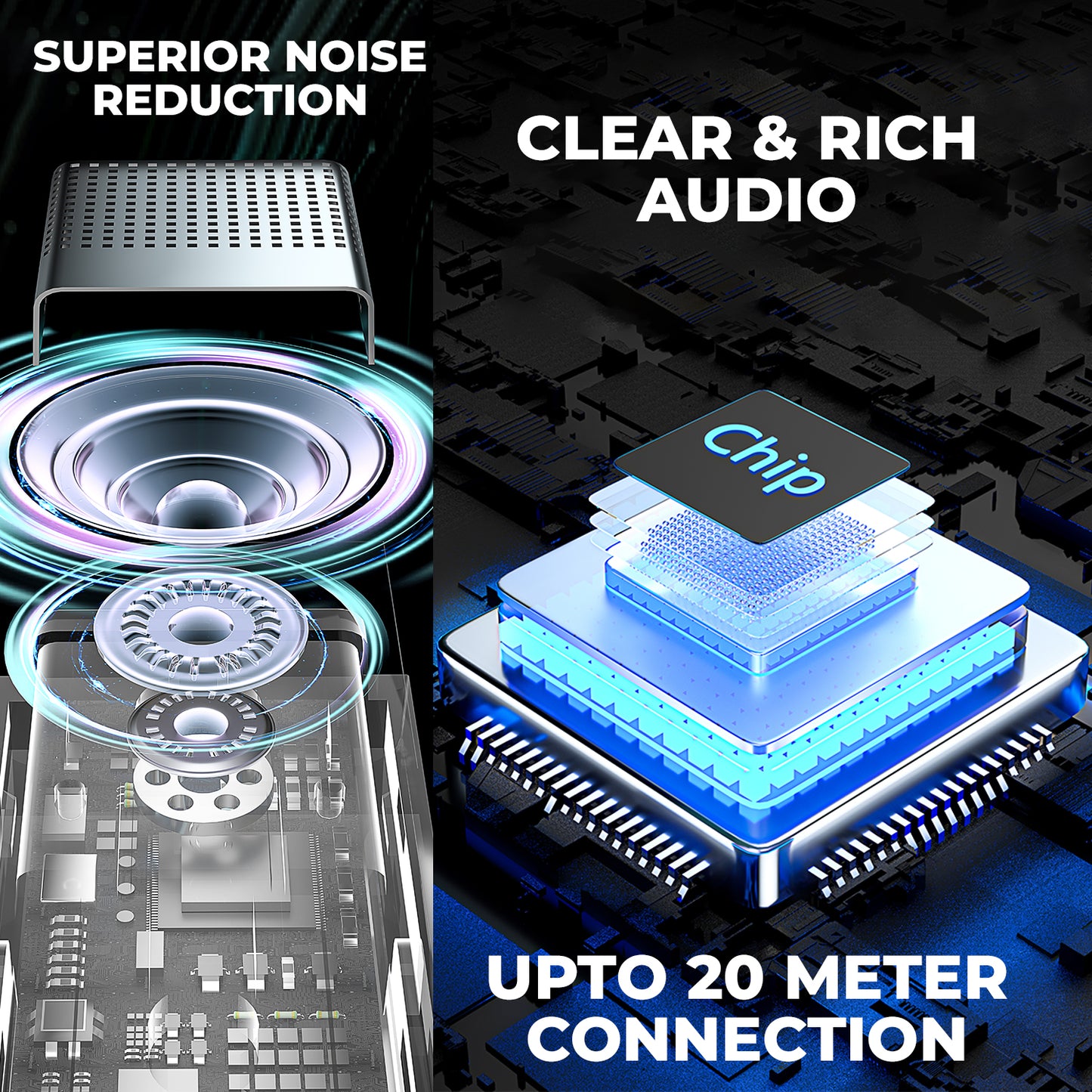 WRADER S36 Wireless Microphone For Type C Devices Android & iPhone Compatible with Noise Cancellation Feature Clear Crystal Audio Quality