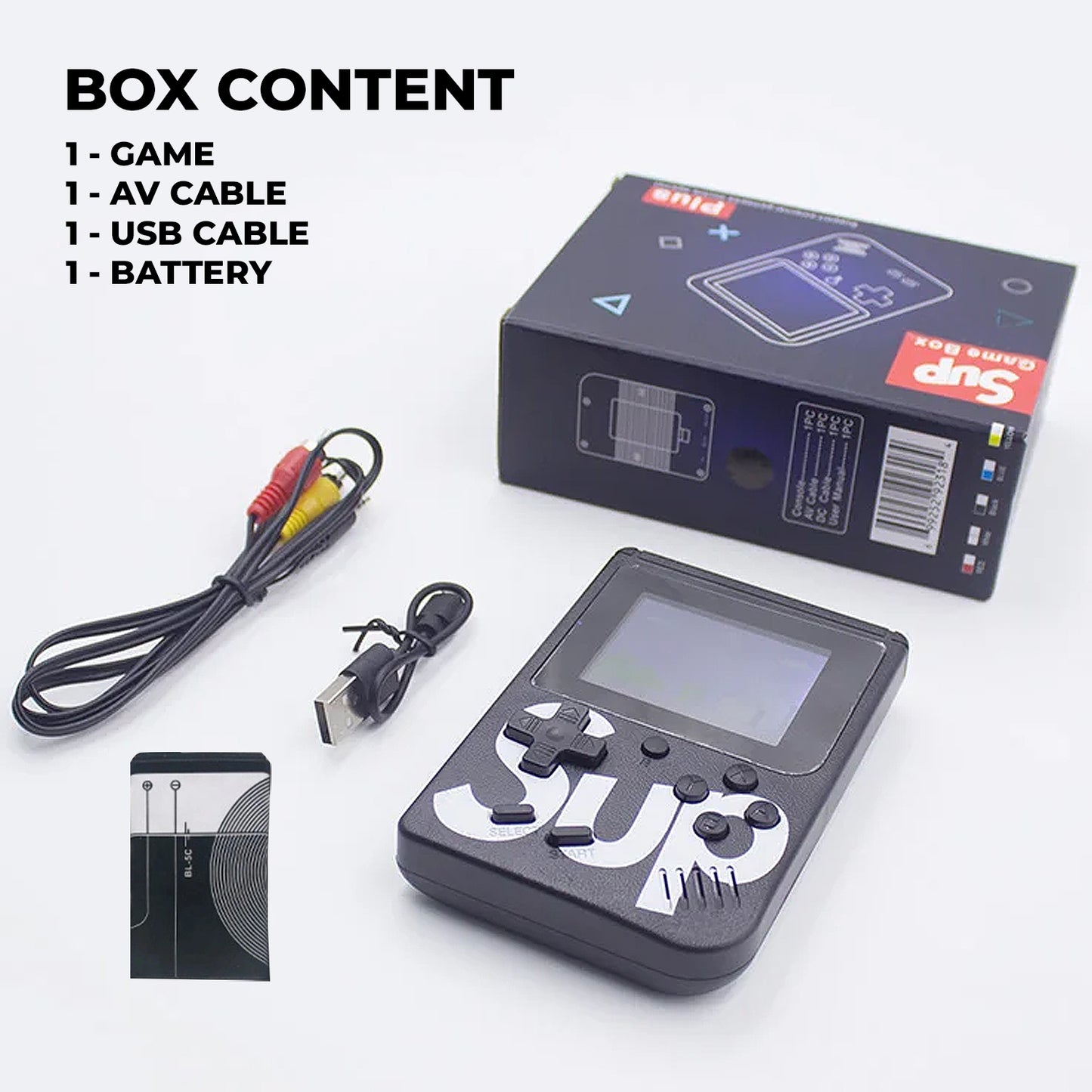 SUP Game Console Retro View Gaming, TV Support Handheld with 400 Classic Game like Contra Series, Super Mario Series etc