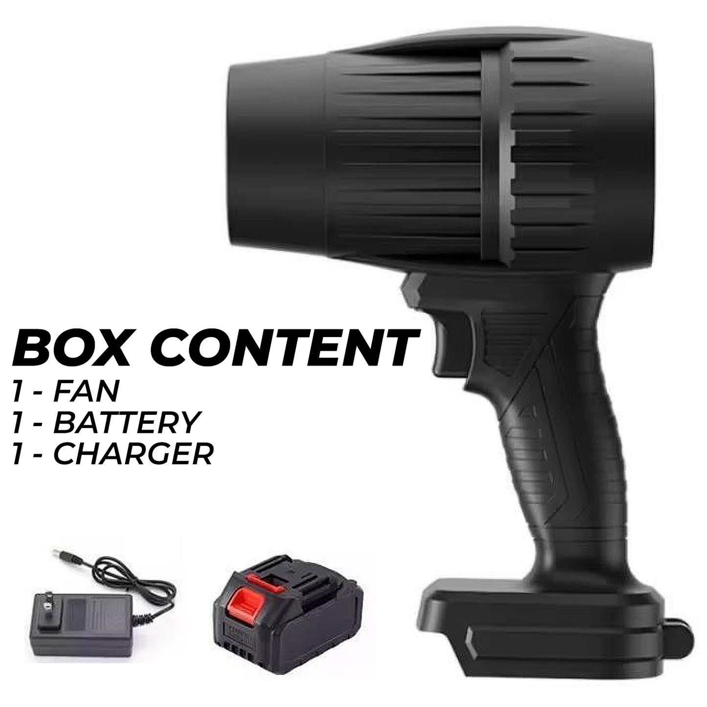 High-Speed Turbo Jet Fan for Cleaning | Powerful Cordless Air Duster | Rechargeable Handheld Blower for Car Interior, Keyboard, Electronics & Dust Removal