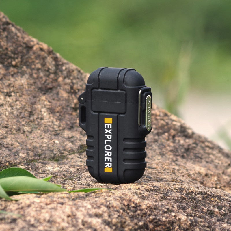 WRADER UPGRADED VERSION WATERPROOF Flameless Electric Lighter Dual Arc Plasma Beam Lighter USB Rechargeable Lighter