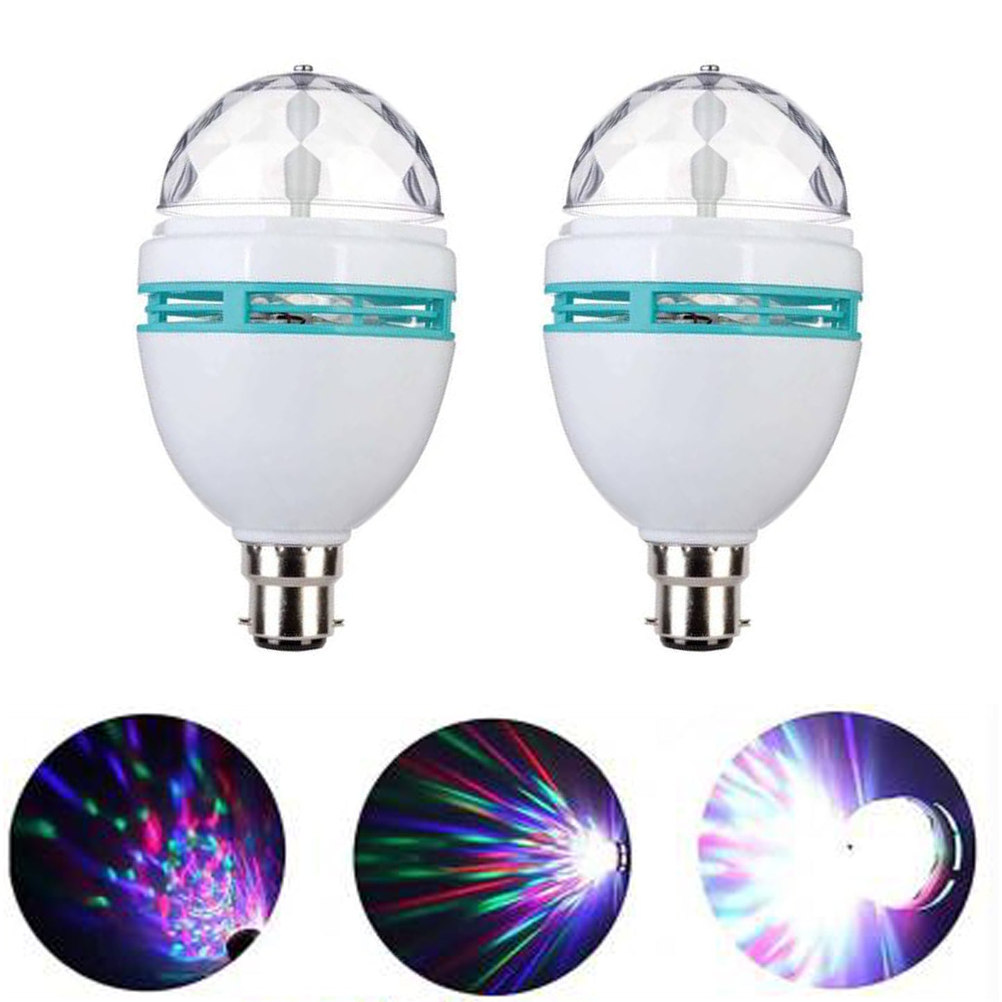 WRADER UPGRADED_VERSION RGB Multicolor Disco Bulb Rotating Bulb Dj Bulb Party Bulb Ceiling Lamp