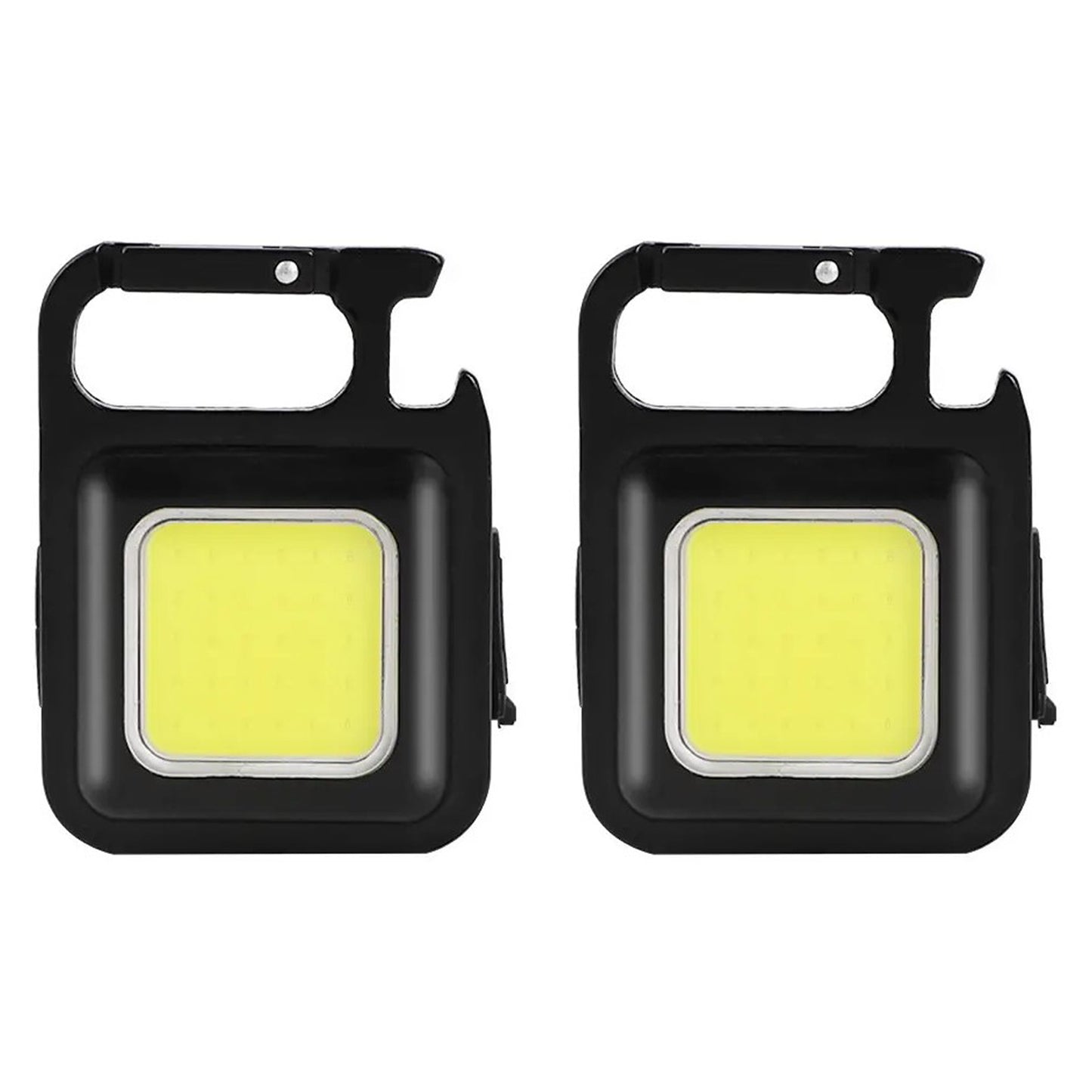 WRADER USB Rechargeable Keychain Torch Light Pocket COB Torch Light with 3 Working Mode 4 hrs Torch Emergency Light