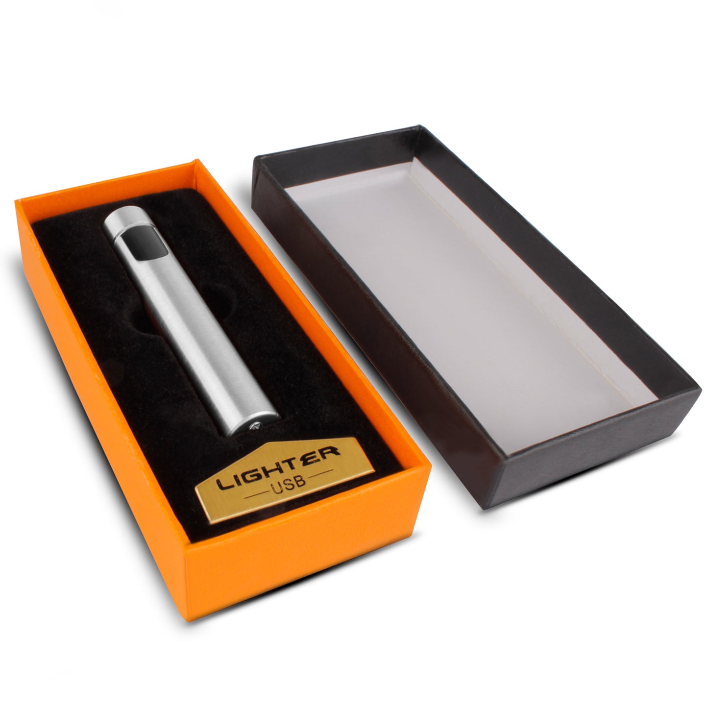 WRADER Round USB Cigarette Lighter for Men & Women(black)
