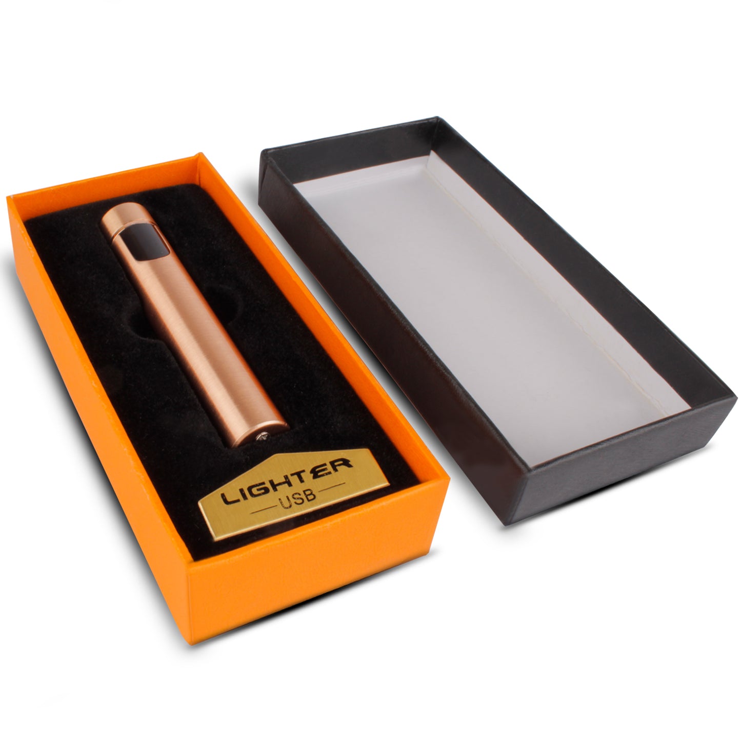 WRADER Round USB Cigarette Lighter for Men & Women(black)