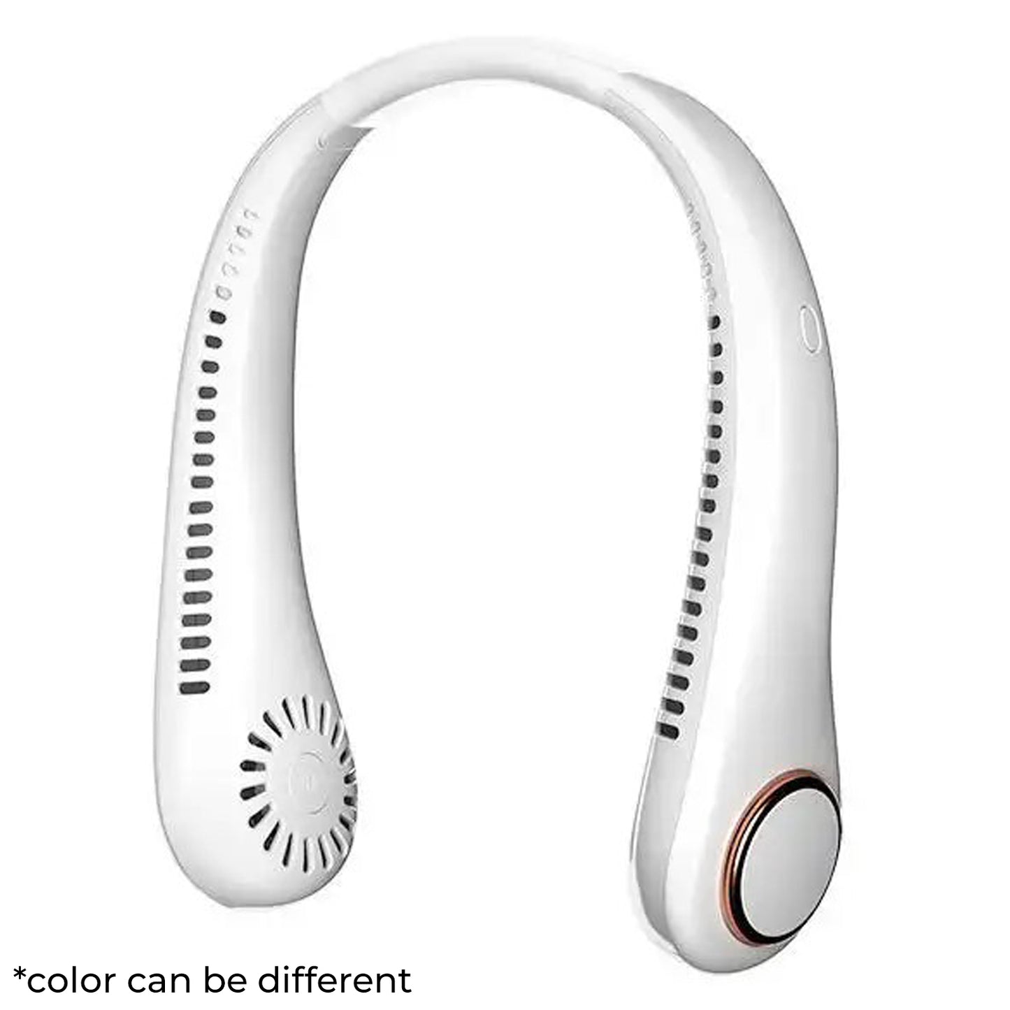 WRADER Portable USB Rechargeable Neckfan Personal Air Cooling Fan Neckband Neckfan 3 Air Speed Modes Hanging Neckband Fan