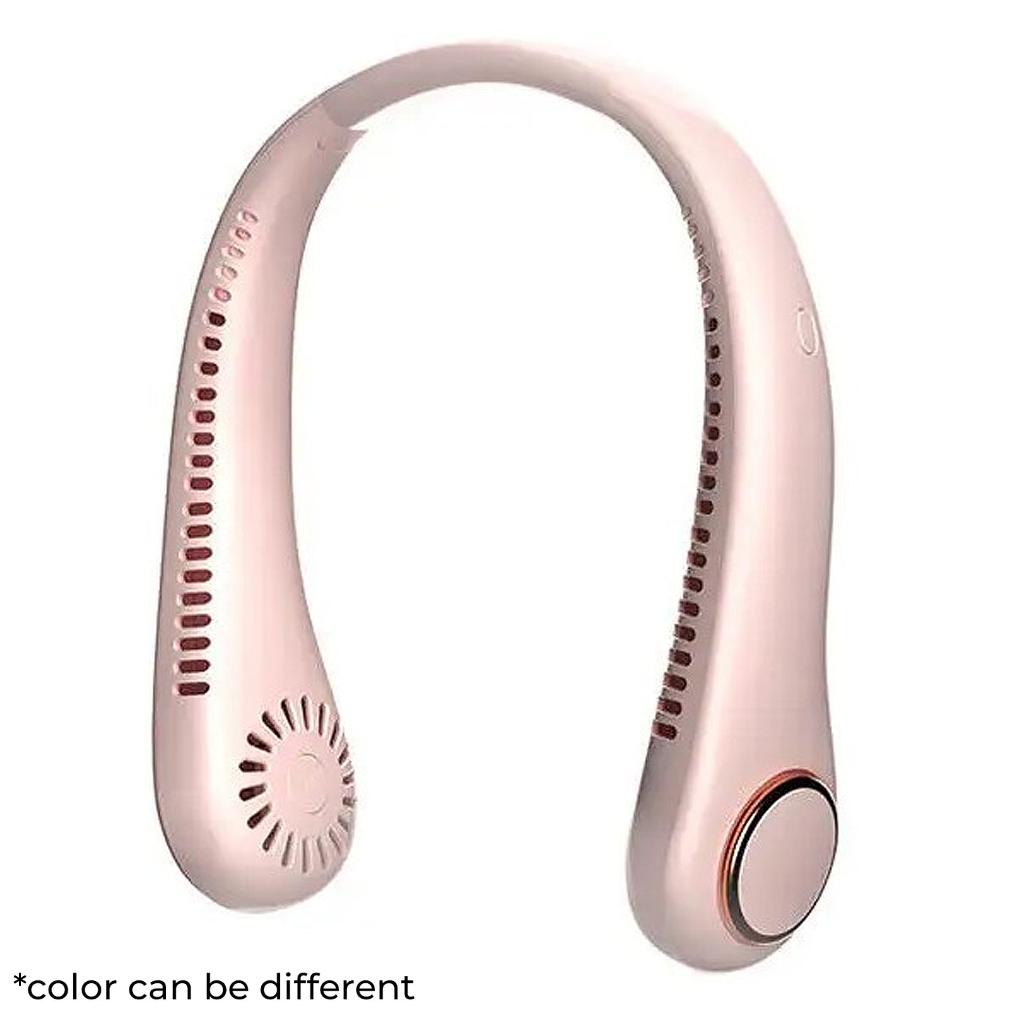 WRADER Portable USB Rechargeable Neckfan Personal Air Cooling Fan Neckband Neckfan 3 Air Speed Modes Hanging Neckband Fan