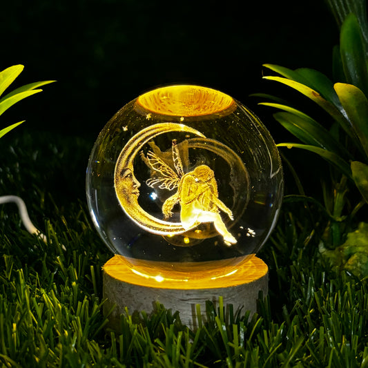 3D Fairy Tails Crystal Ball Lamp For Home / Office / Bedroom Decoration Night Lamp