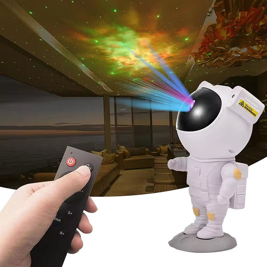 Wrader 360° Adjustable Head Galaxy Astronaut Projection Lamp Nebula Space Astro Night Lamp