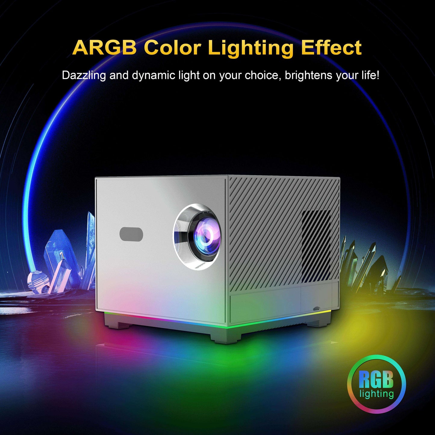 X3 Portable Android 9 Projector – 150 ANSI Lumens, HD 720P, Electric Focus & WiFi/BT5.0
