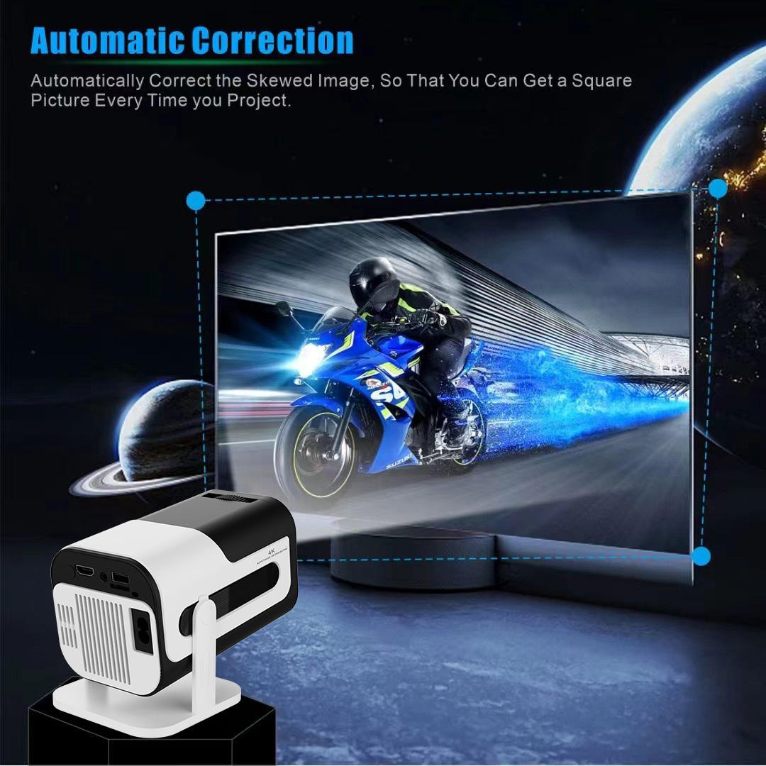 JY320 Android 13 Smart Projector – Portable HD Home Theater | 2GB RAM, 16GB Storage, Amlogic T950S