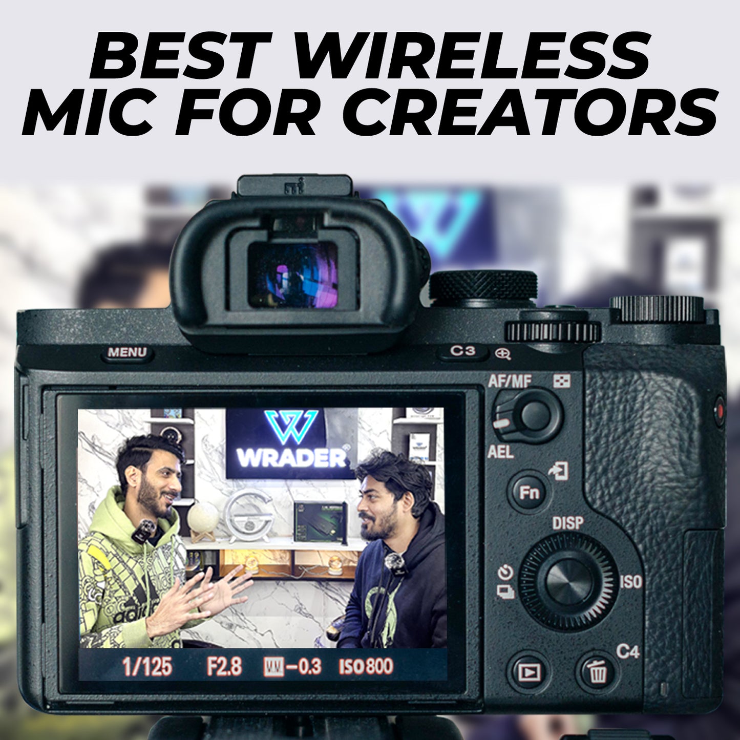 🎤 WRADER K205 Wireless Microphone – Multi-Mode, Crystal Clear Audio for All Devices