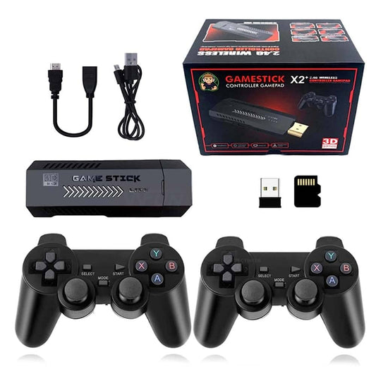 X2 Game Stick with 3D Games & 2.4G Wireless Controller Plug & Play Retro Gaming Console
