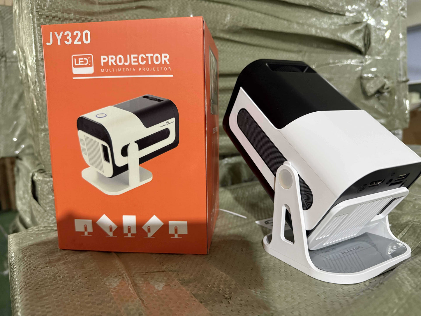 JY320 Android 13 Smart Projector – Portable HD Home Theater | 2GB RAM, 16GB Storage, Amlogic T950S